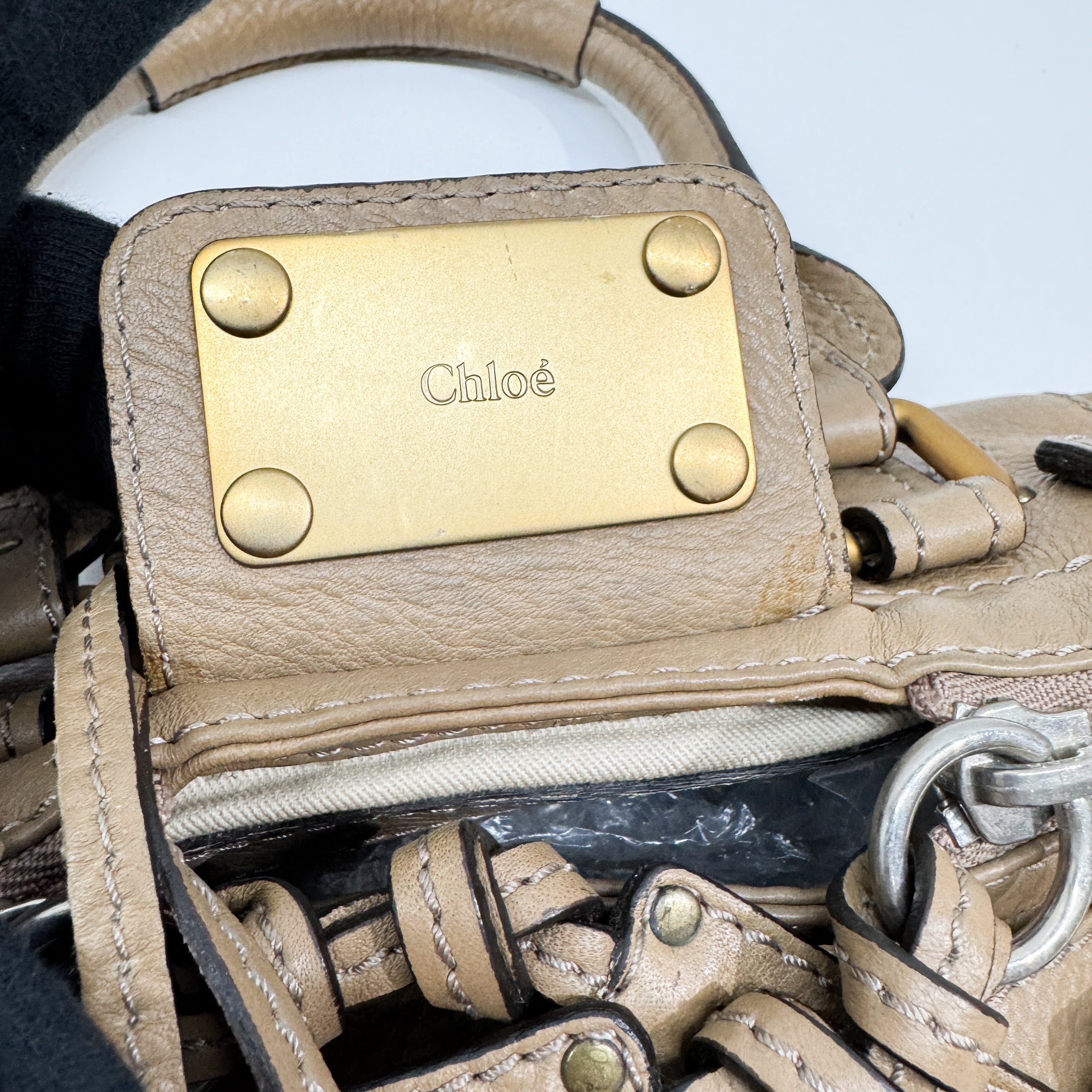 Mini Paddington Brown Leather Shoulder Bag