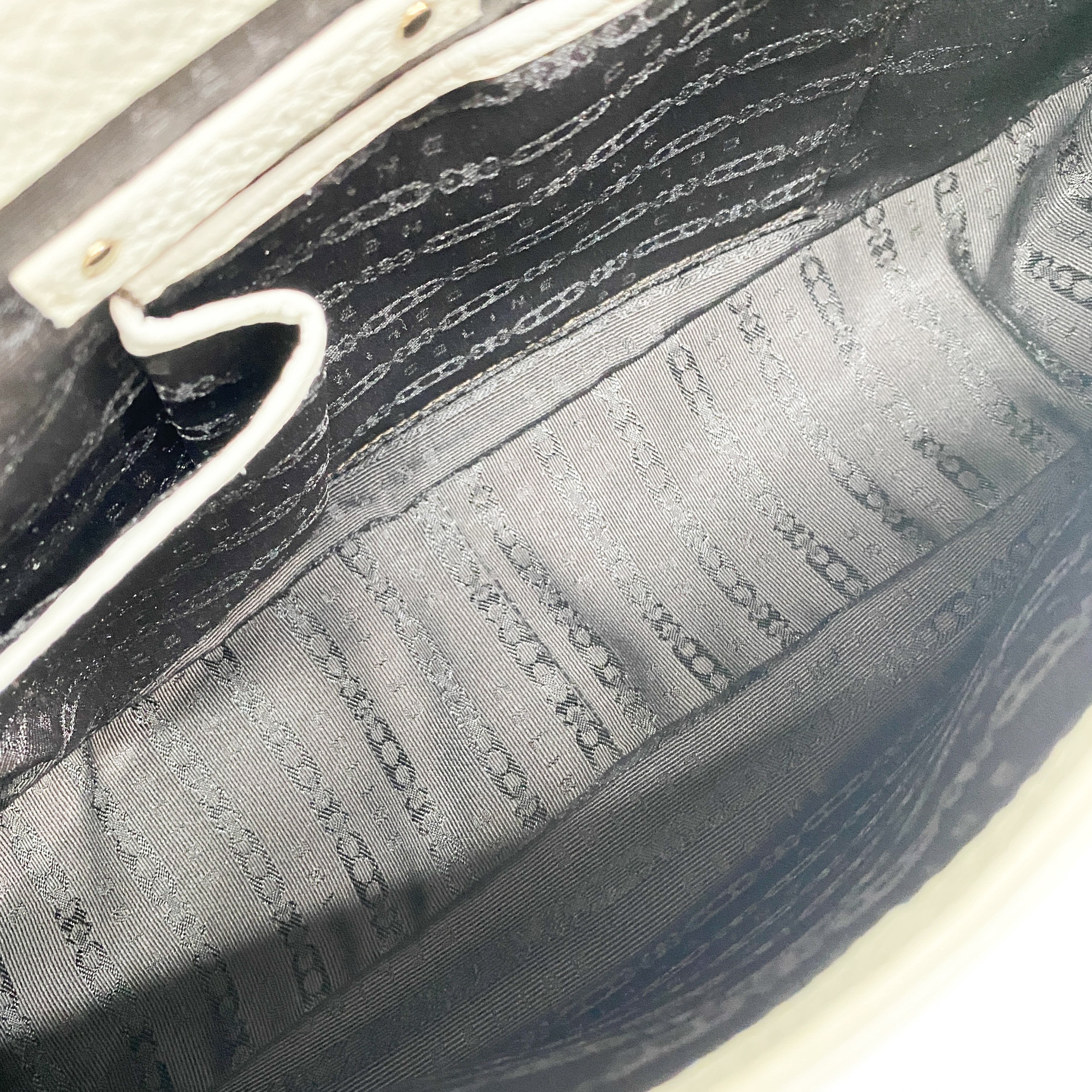 White Leather Shoulder Bag