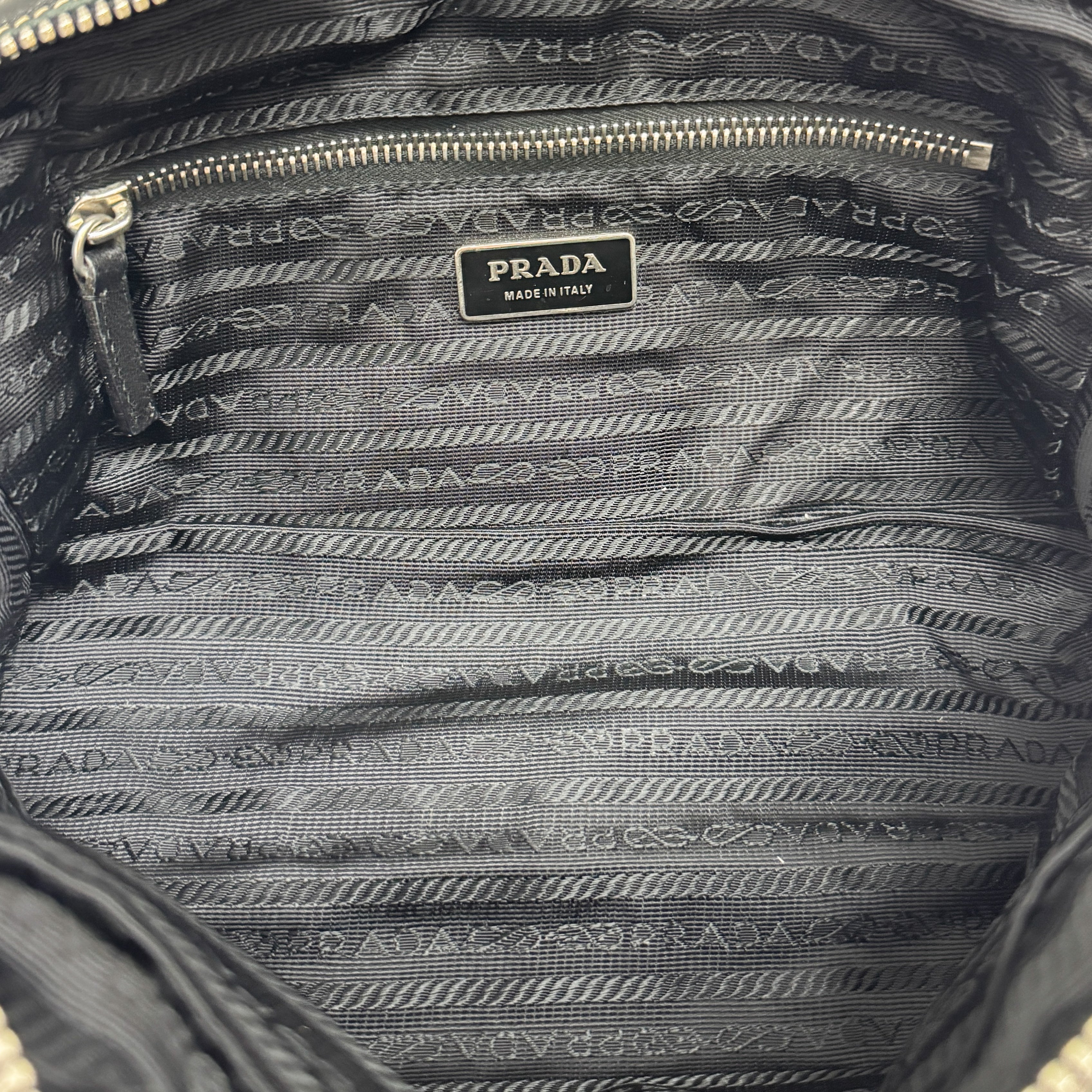 Nappa Hydra Black Leather Hand Bag