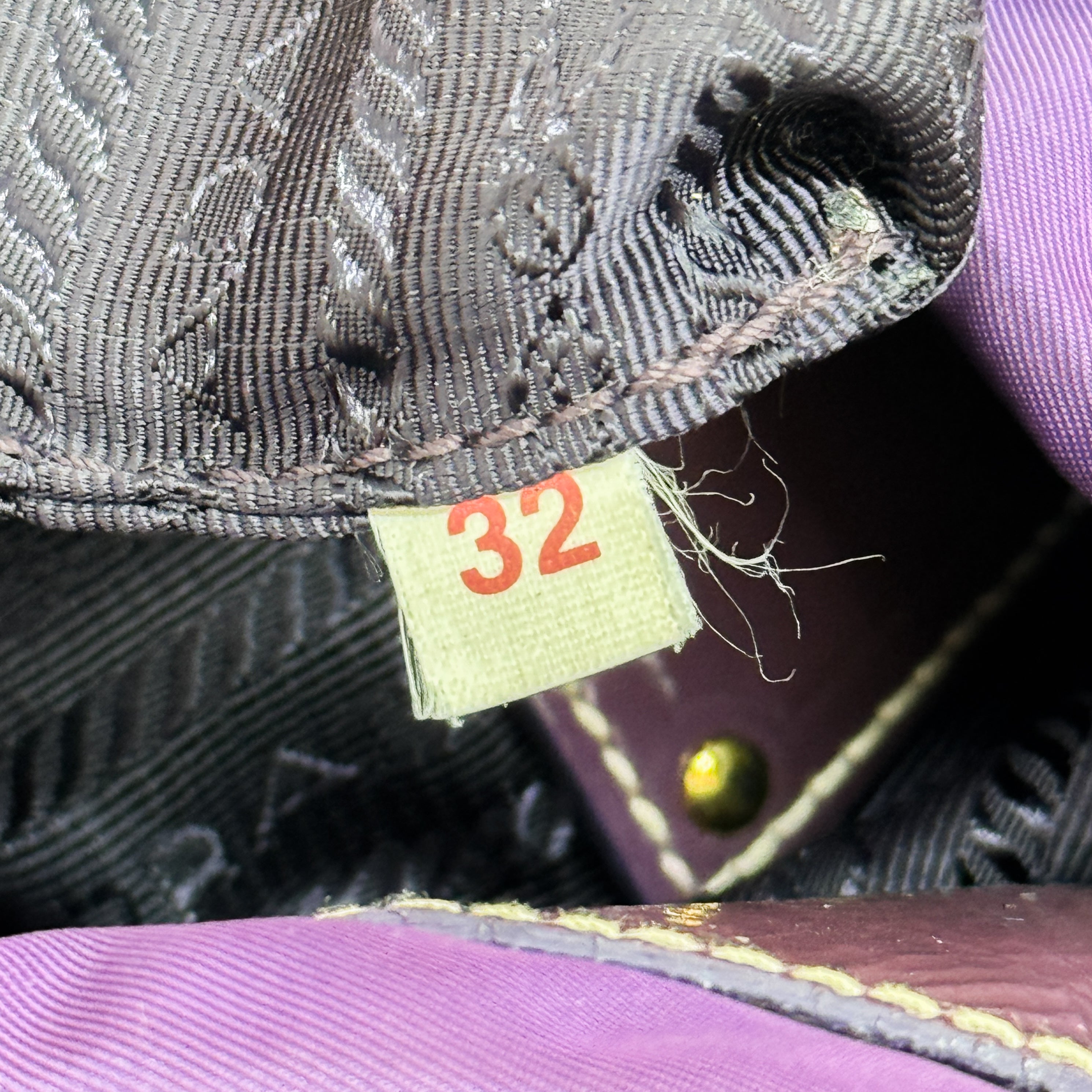 Vintage Purple Rhinenstone Satin Shoulder Bag