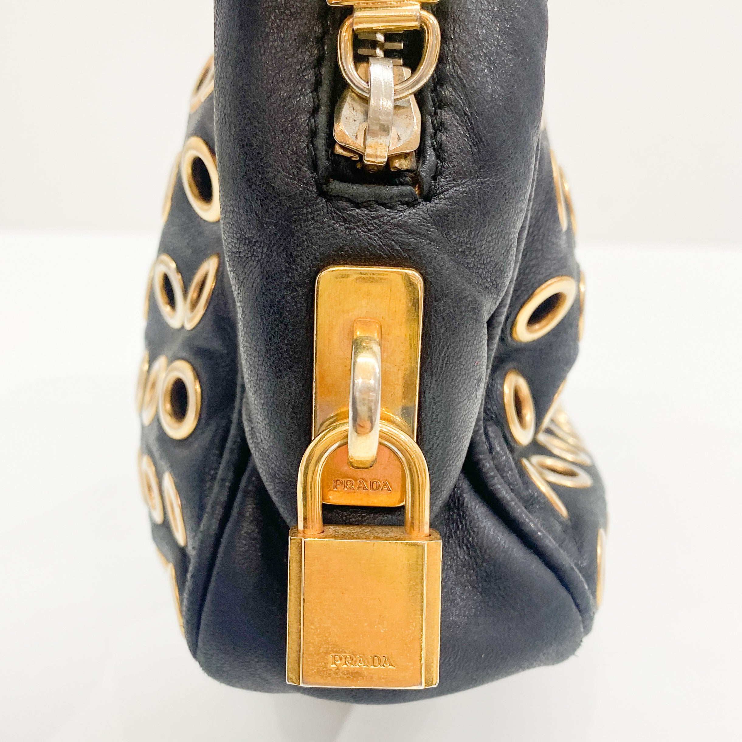 Black Holes Leather Hand Bag