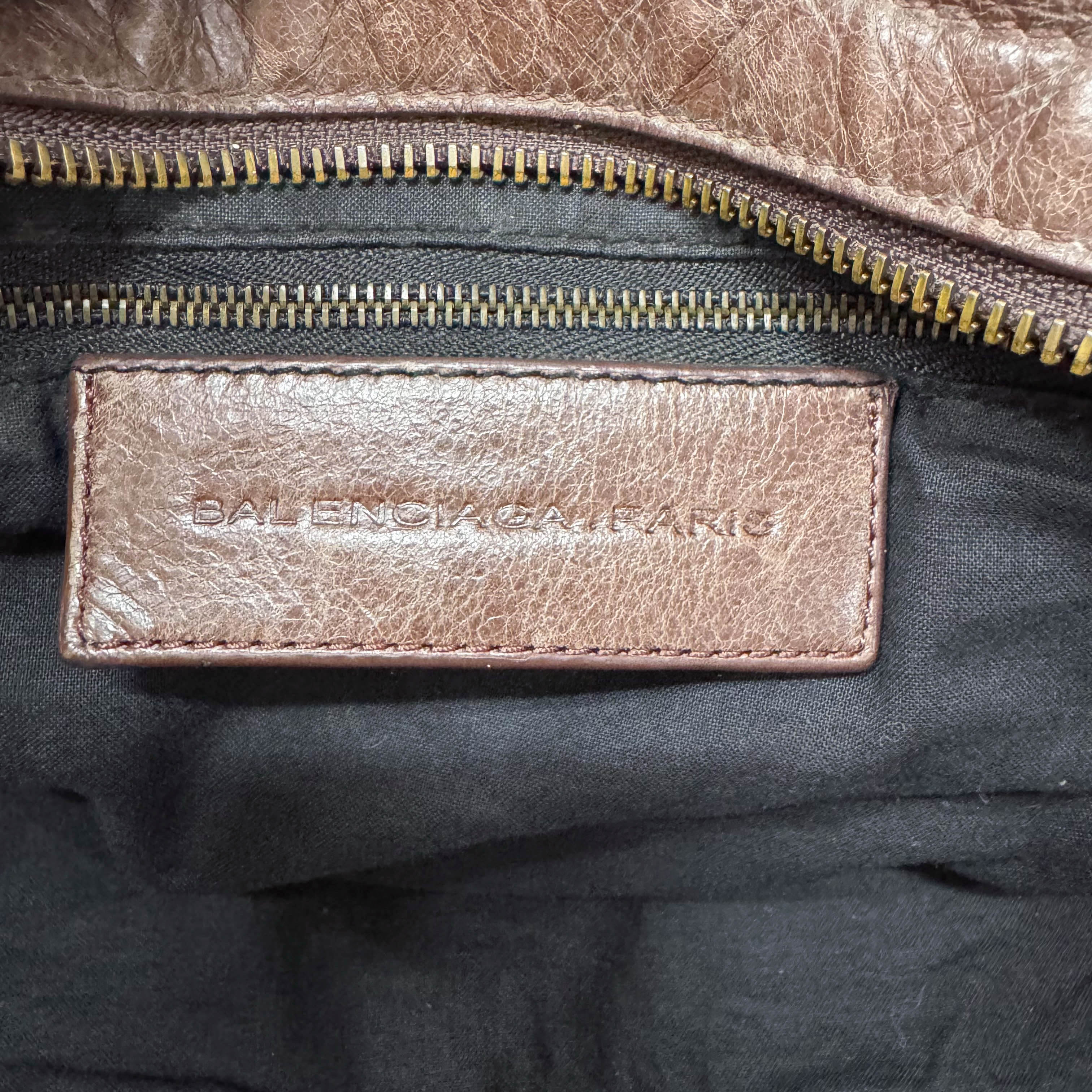 Part-Time Brown Calfskin Leather Two Way Bag