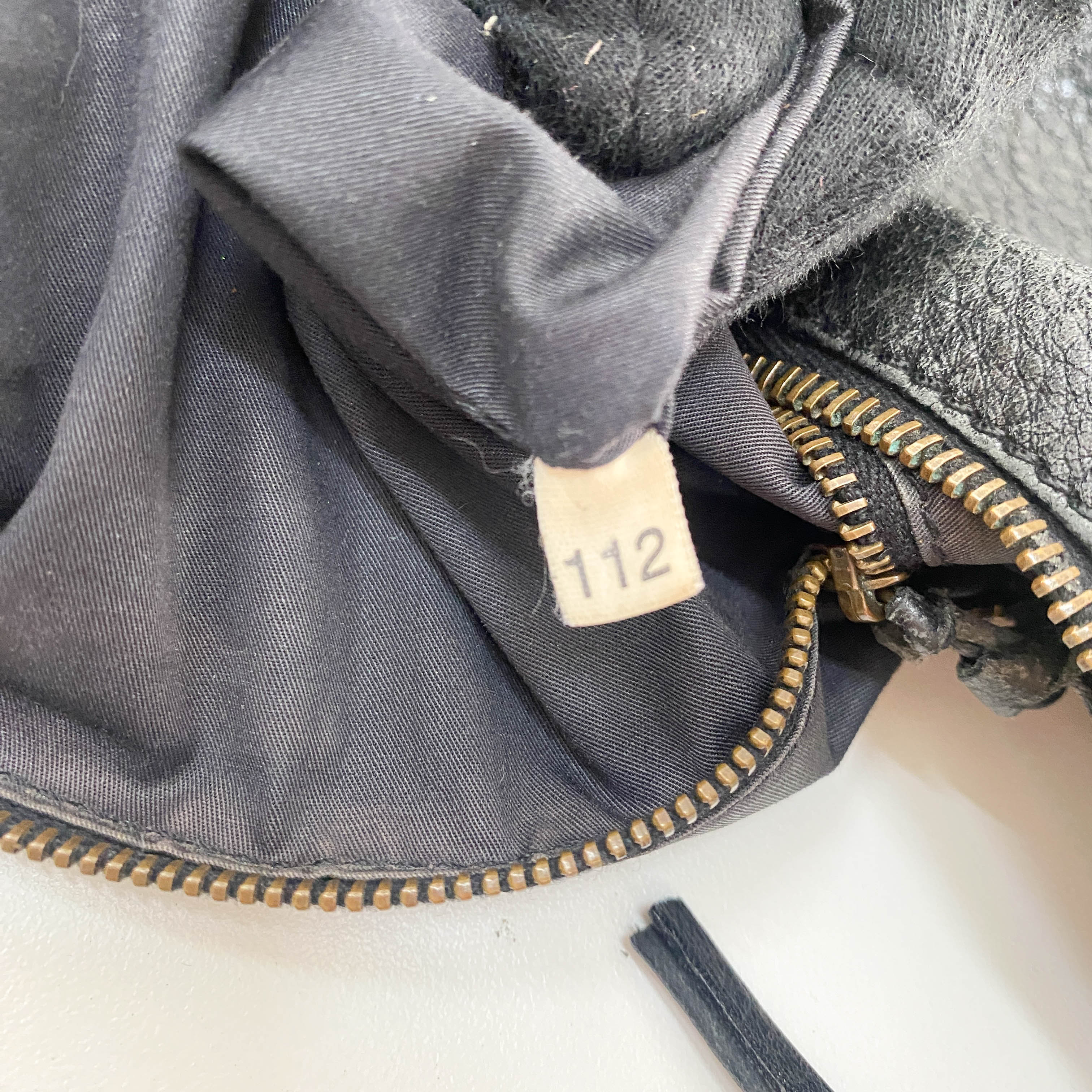 Black Leather Shoulder Bag