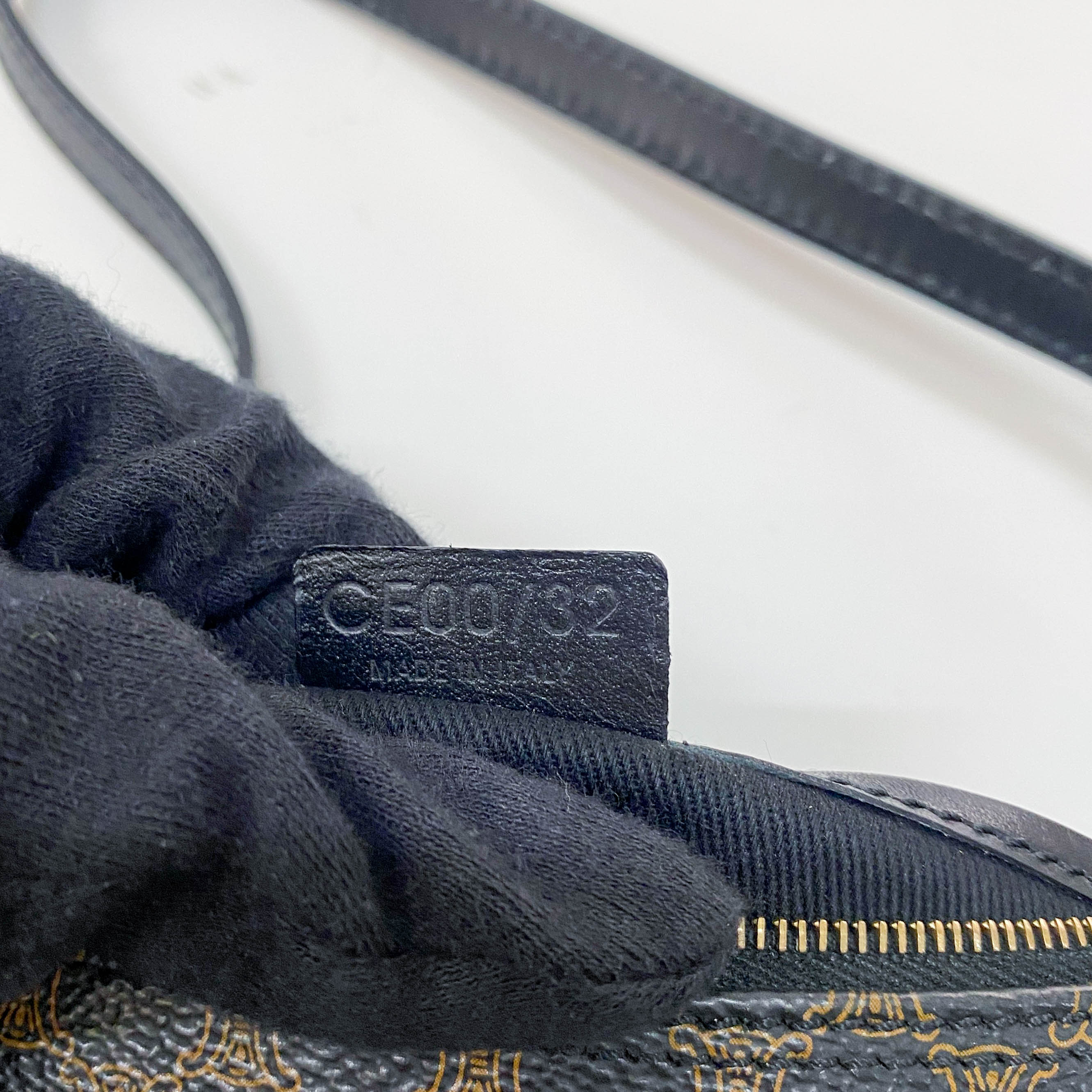 Macadam Small Black Coated Canvas Shoulder Bag