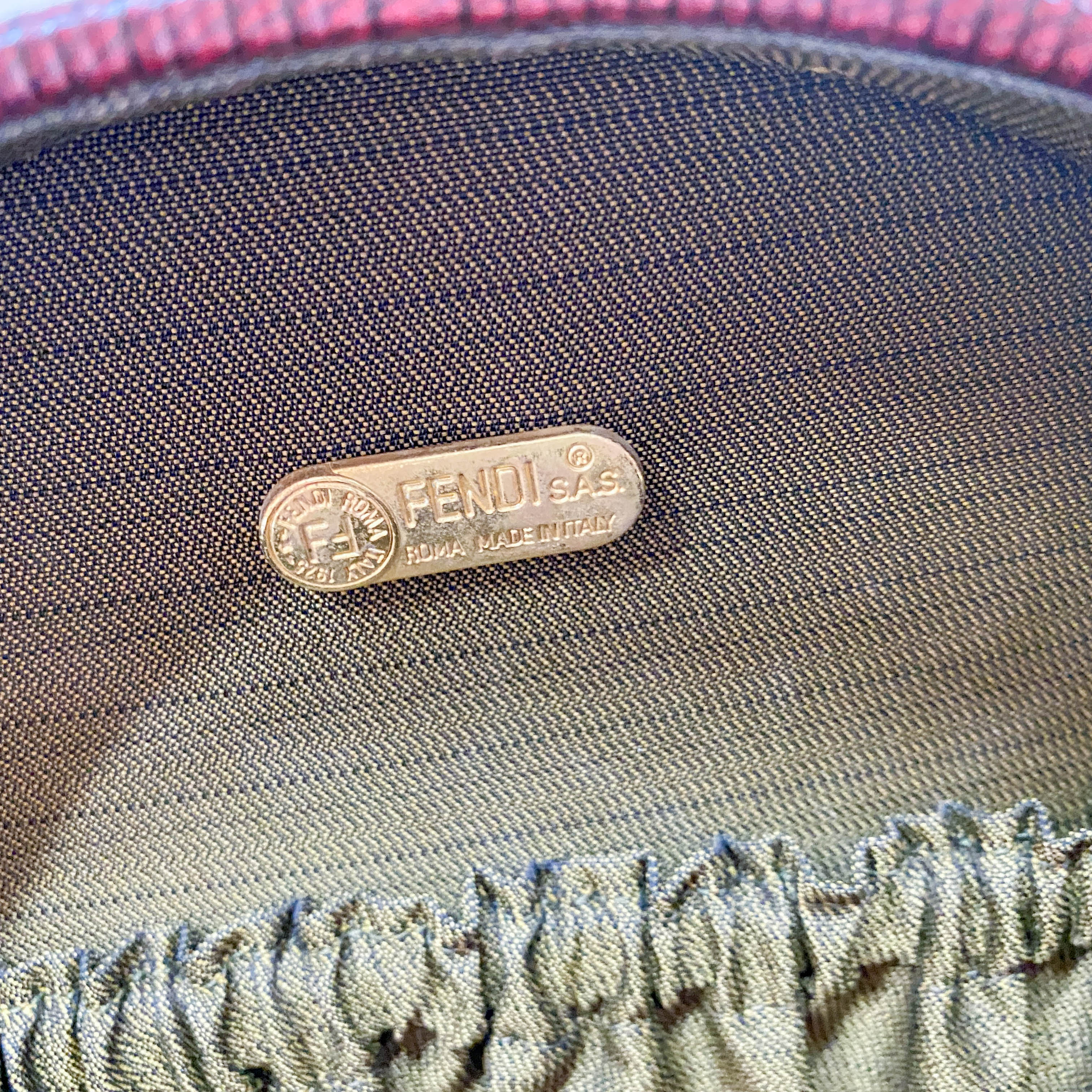 Vintage Red Leather Two Way bag