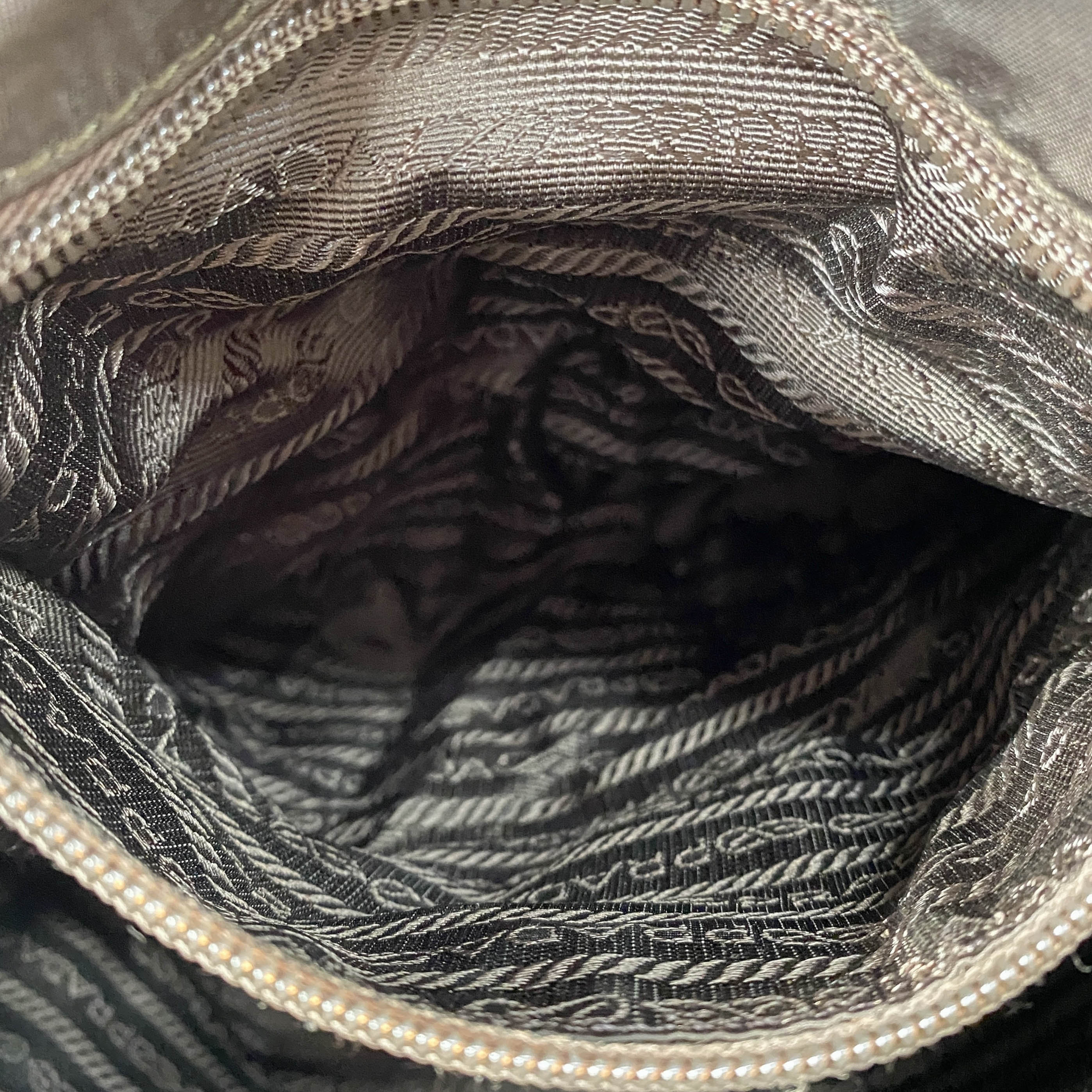 Brown Nylon & Suede Backpack