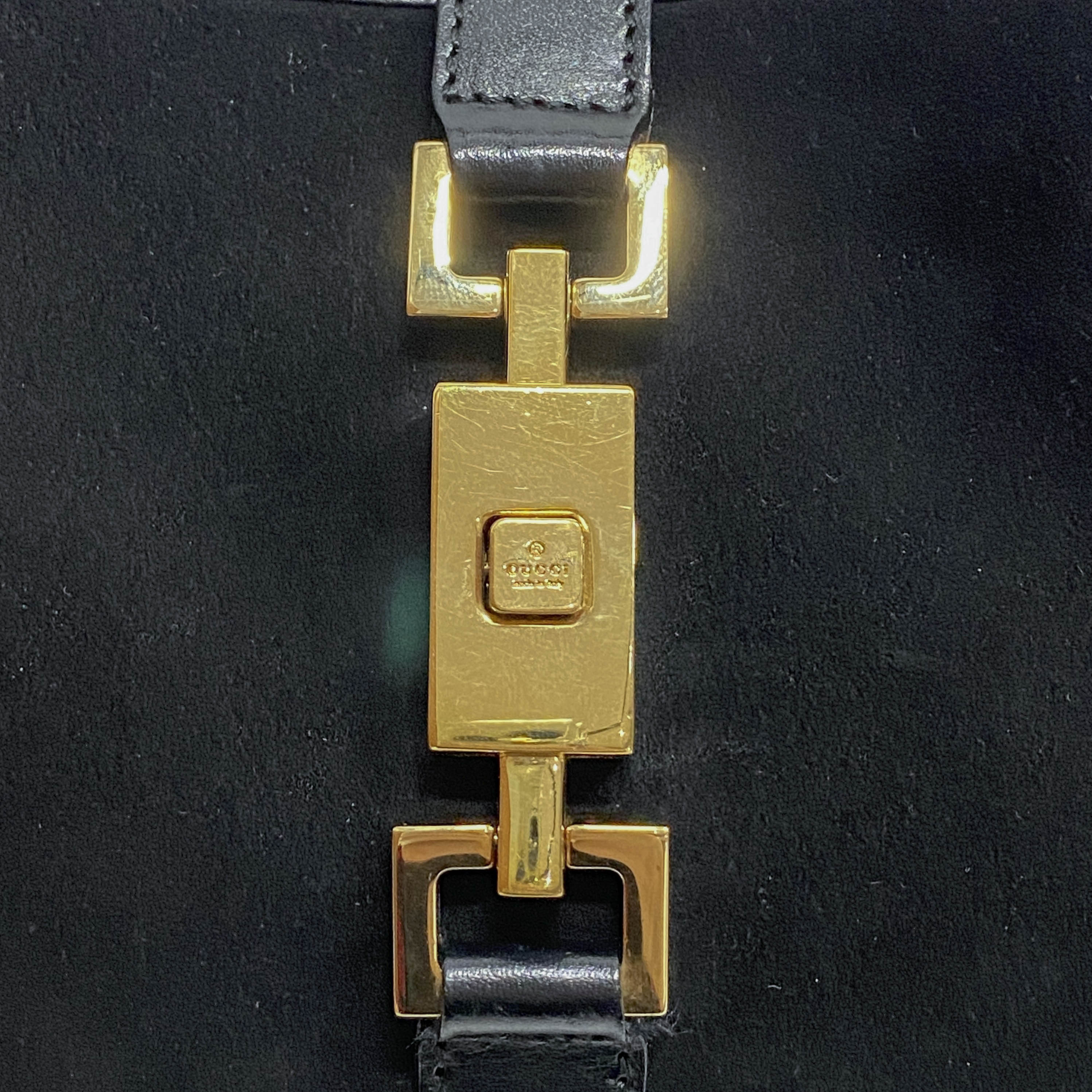 Jackie Black Suede Shoulder Bag