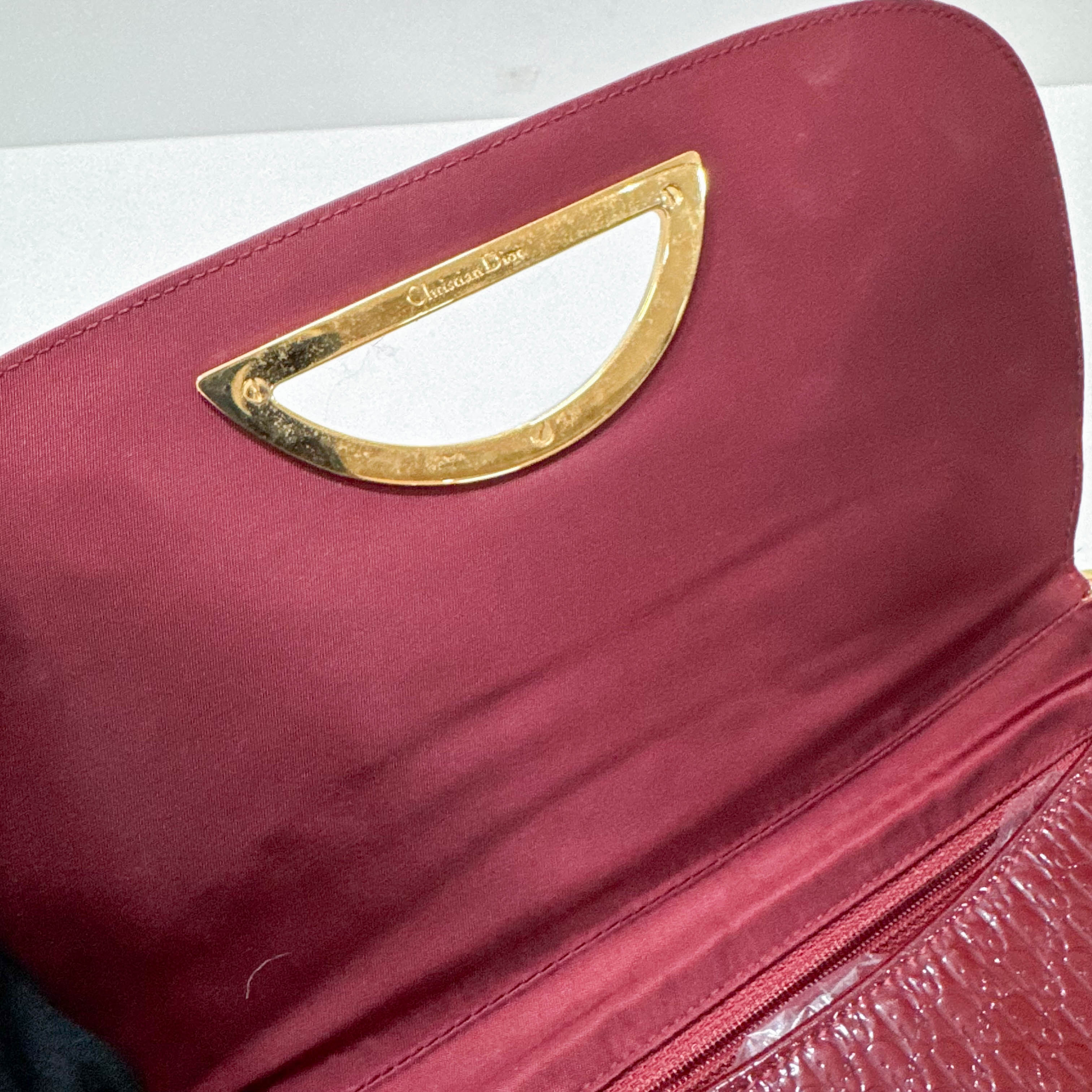 Limited Edition Malice Pearl Red Patent Leather Shoulder Bag