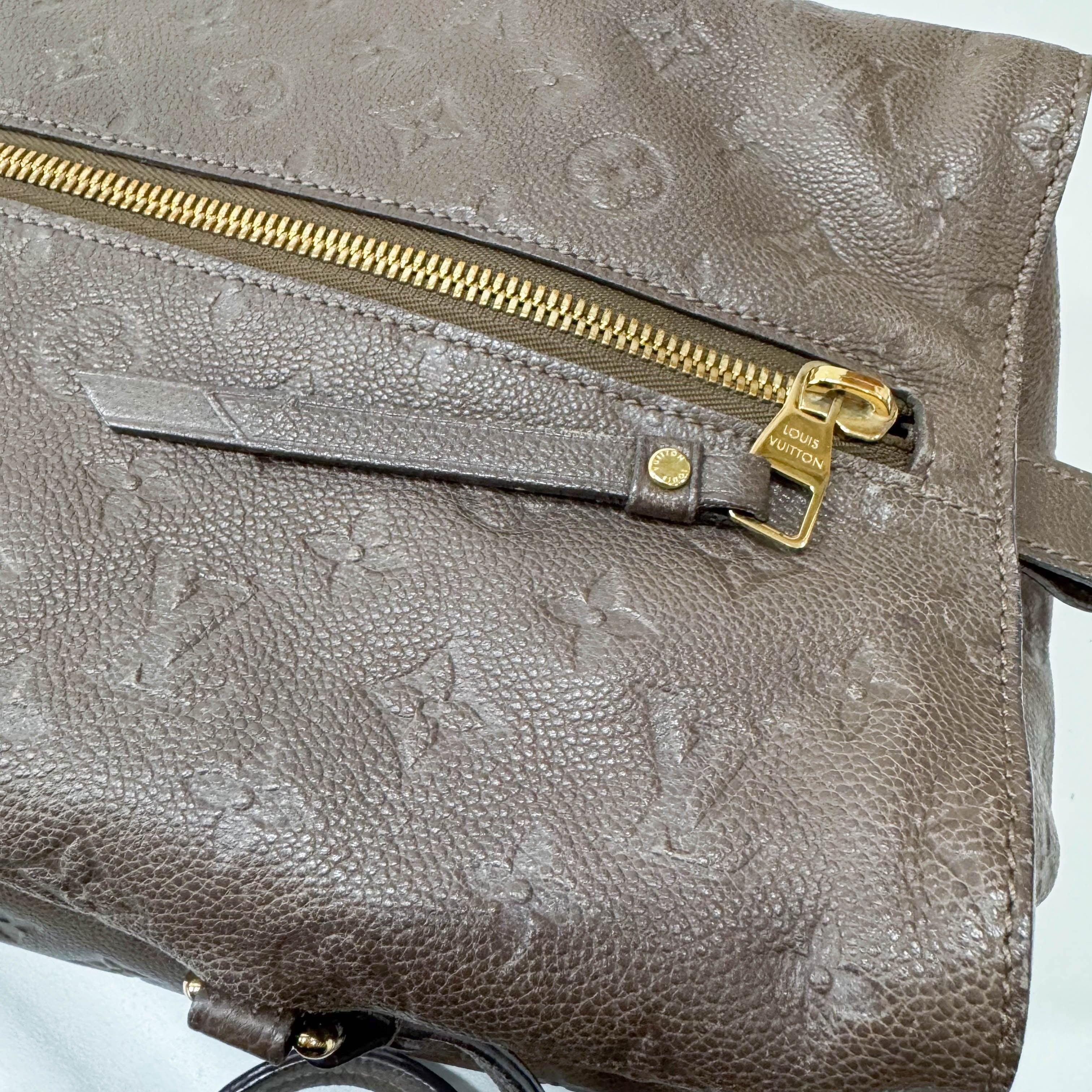 Empreinte Inspire Taupe Monogram Shoulder Bag