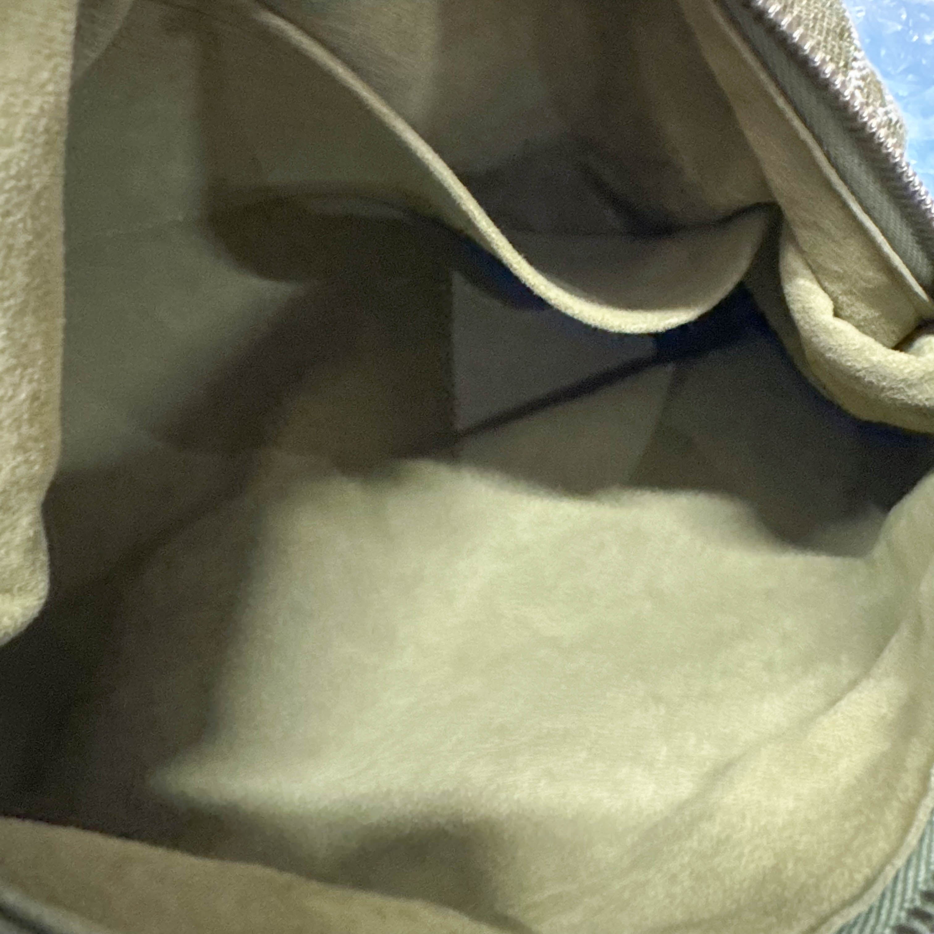 Baggy Monogram PM Khaki Denim Shoulder Bag