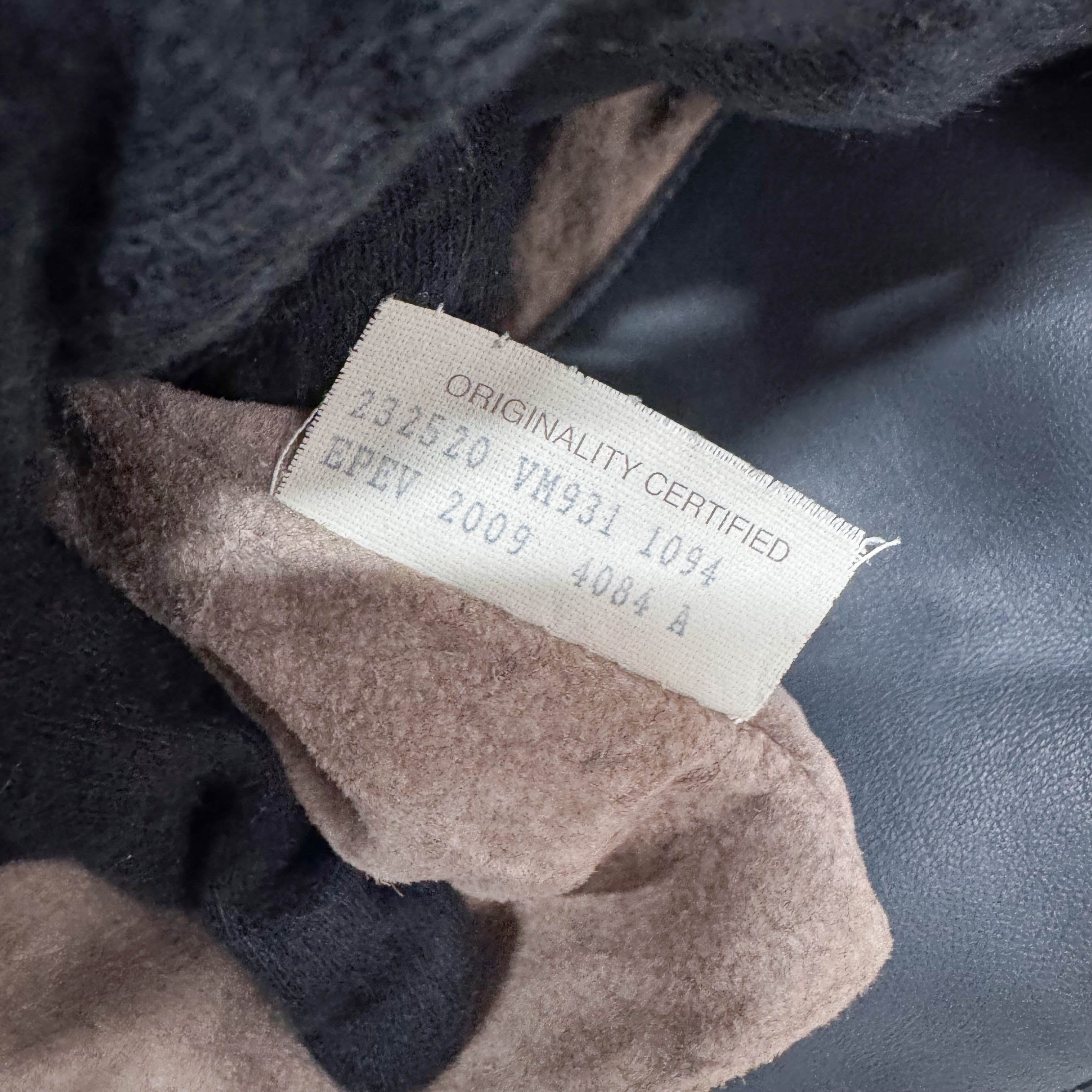 Vintage Grey Leather Two Way Bag