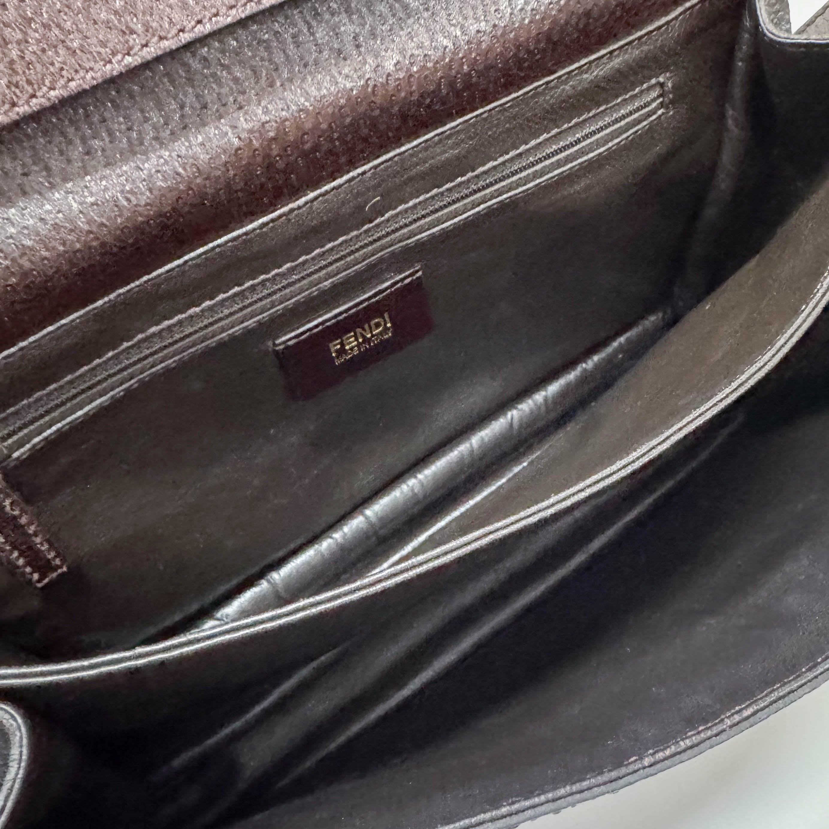 Vintage Brown Leather Shoulder Bag