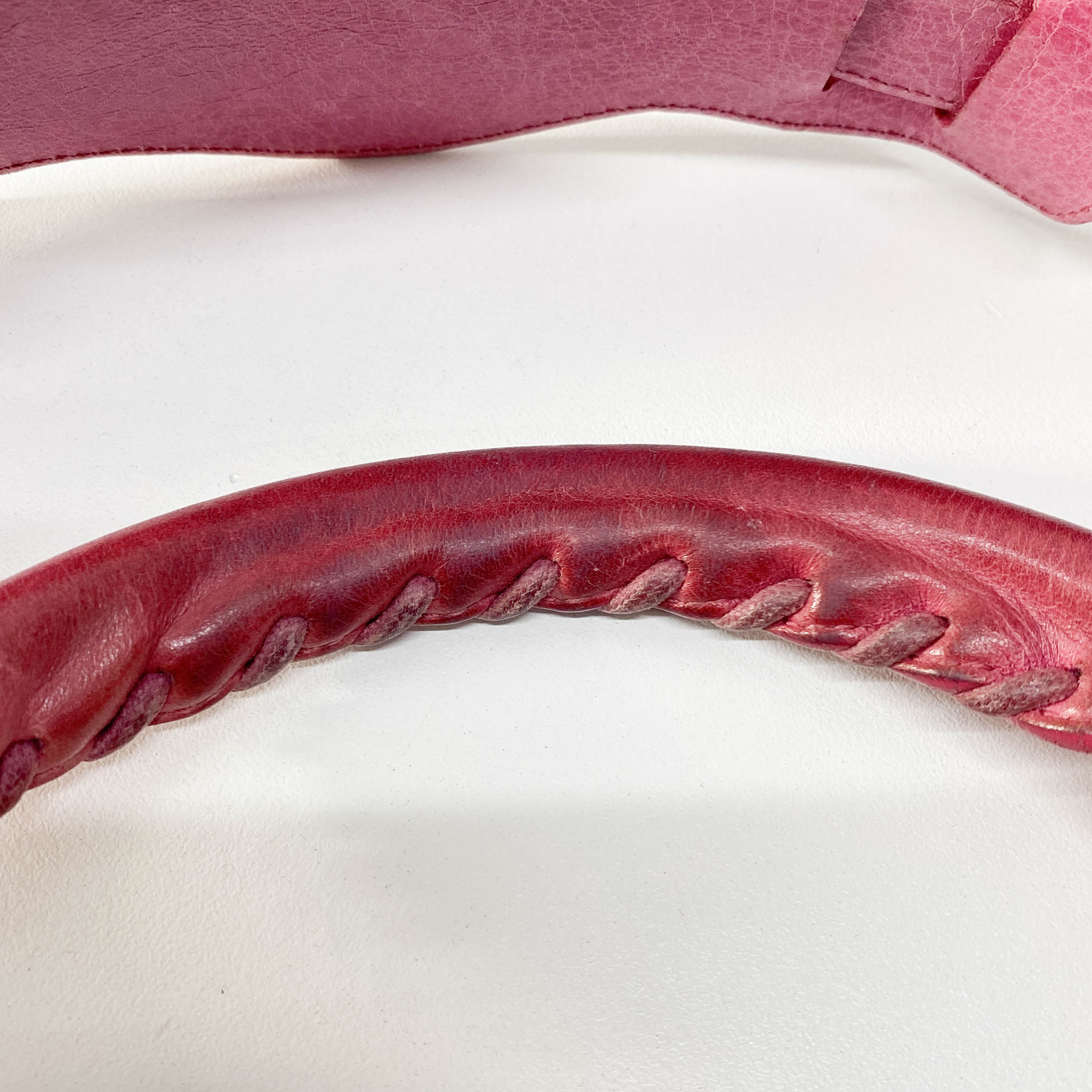 The First Pink Calfskin Leather Two Way Bag