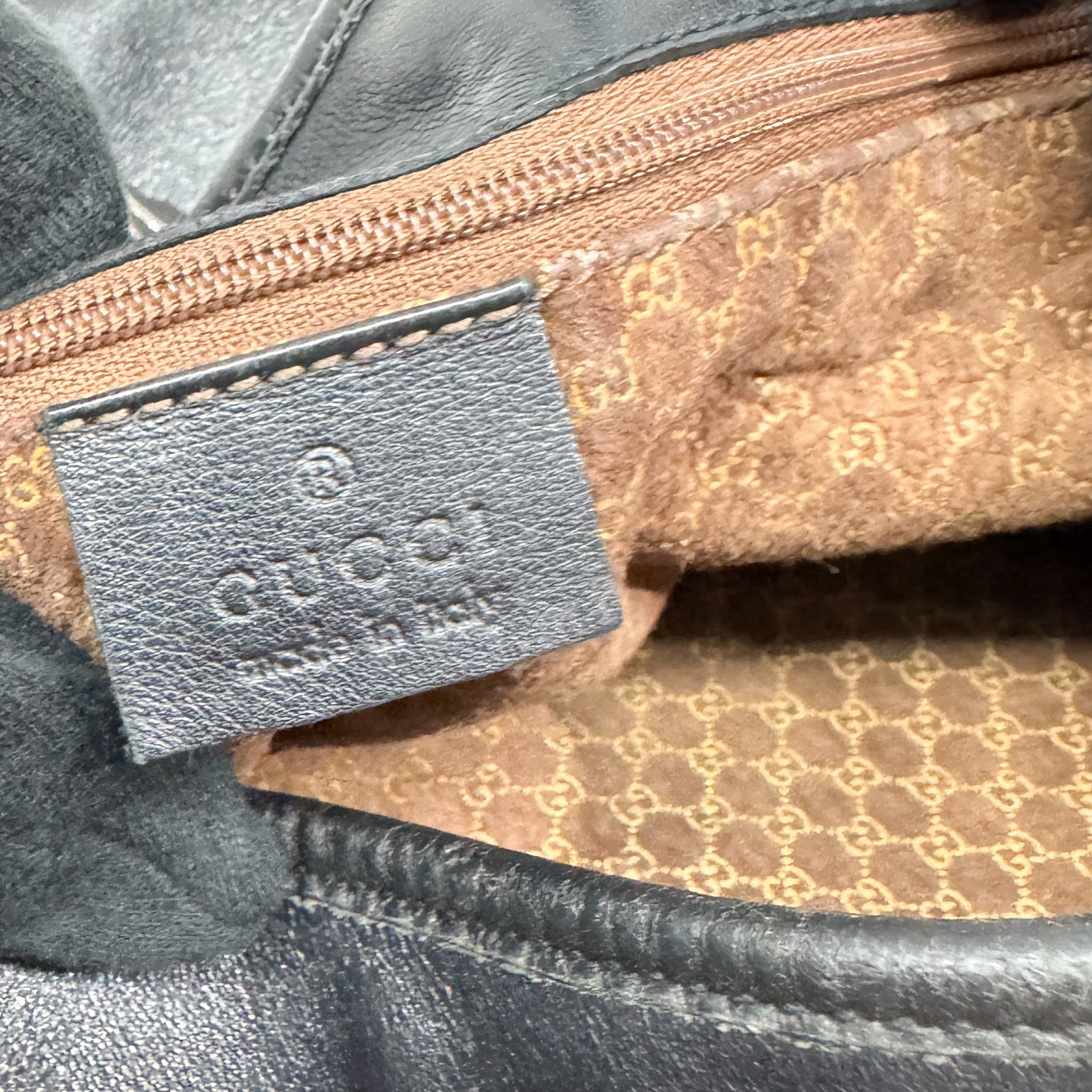 Black Leather Hobo Bag