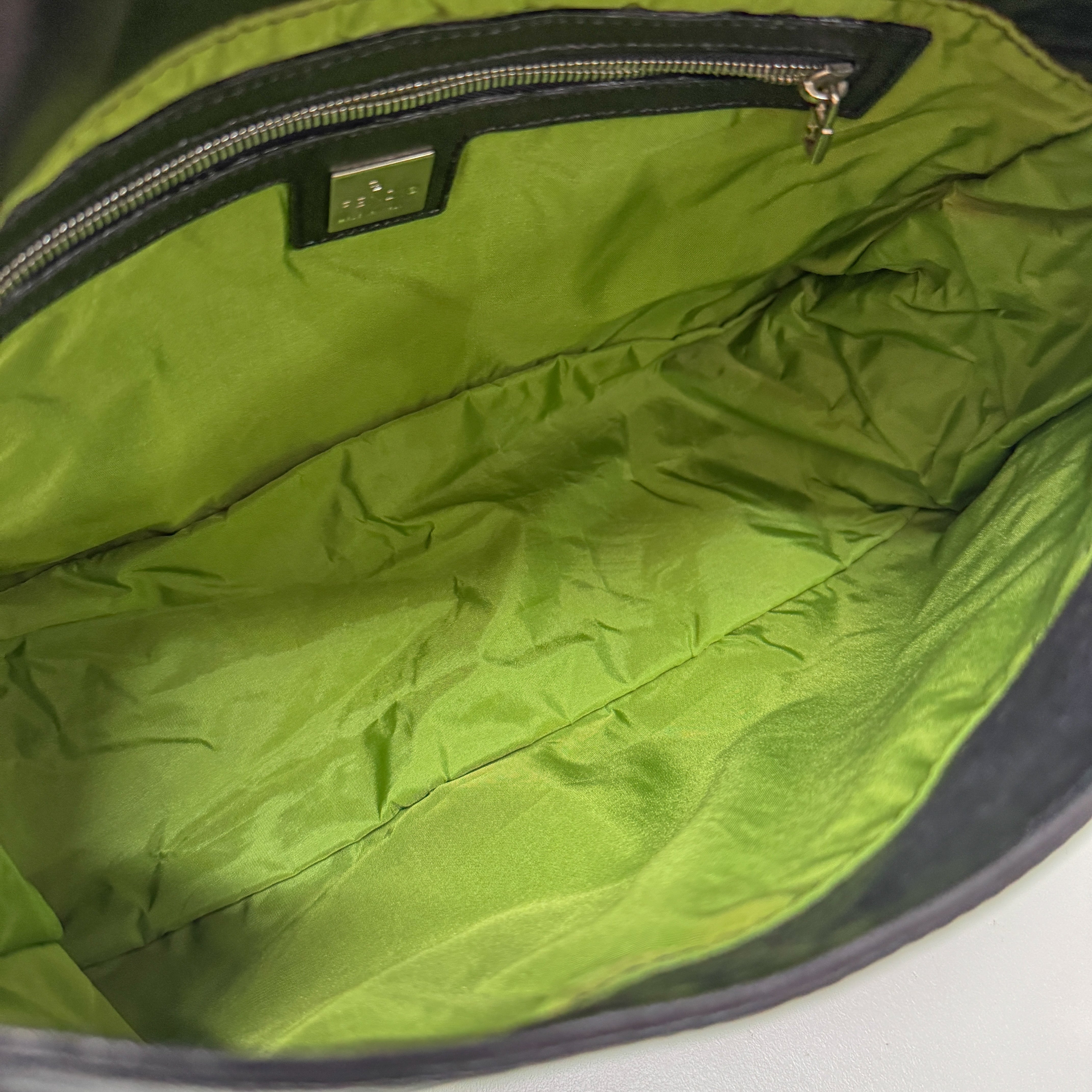 Mamma Baguette Black Leather Shoulder Bag