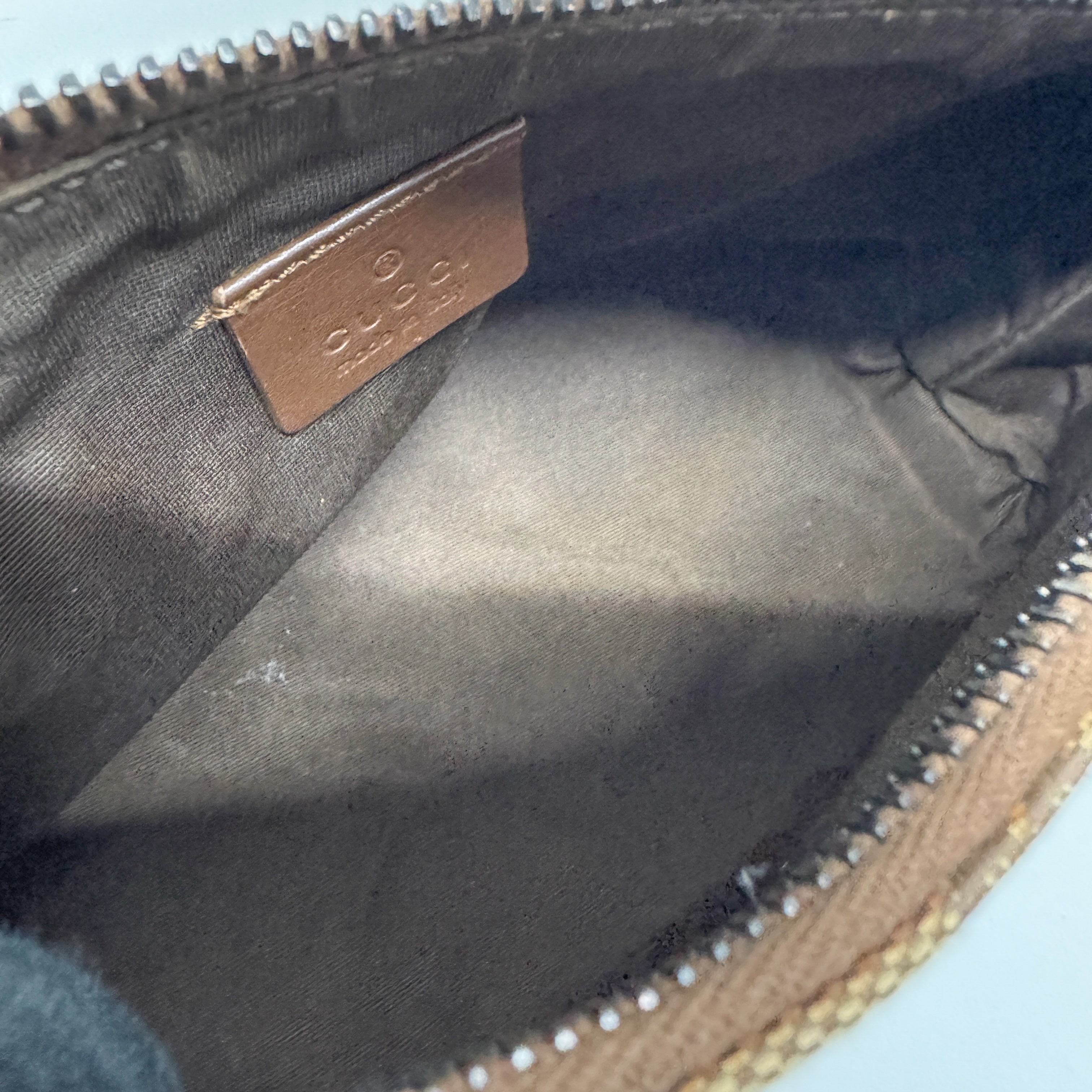 GG Brown Canvas Shoulder Bag