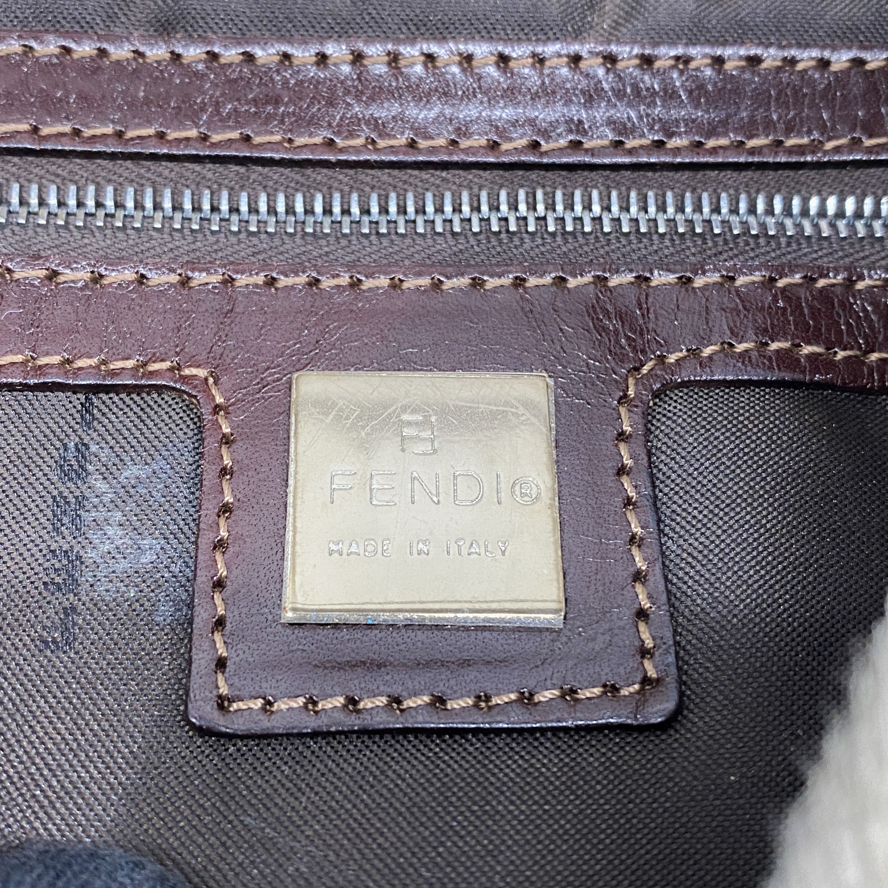 Baguette Brown Cow Print Pony Hair Shoulder Bag