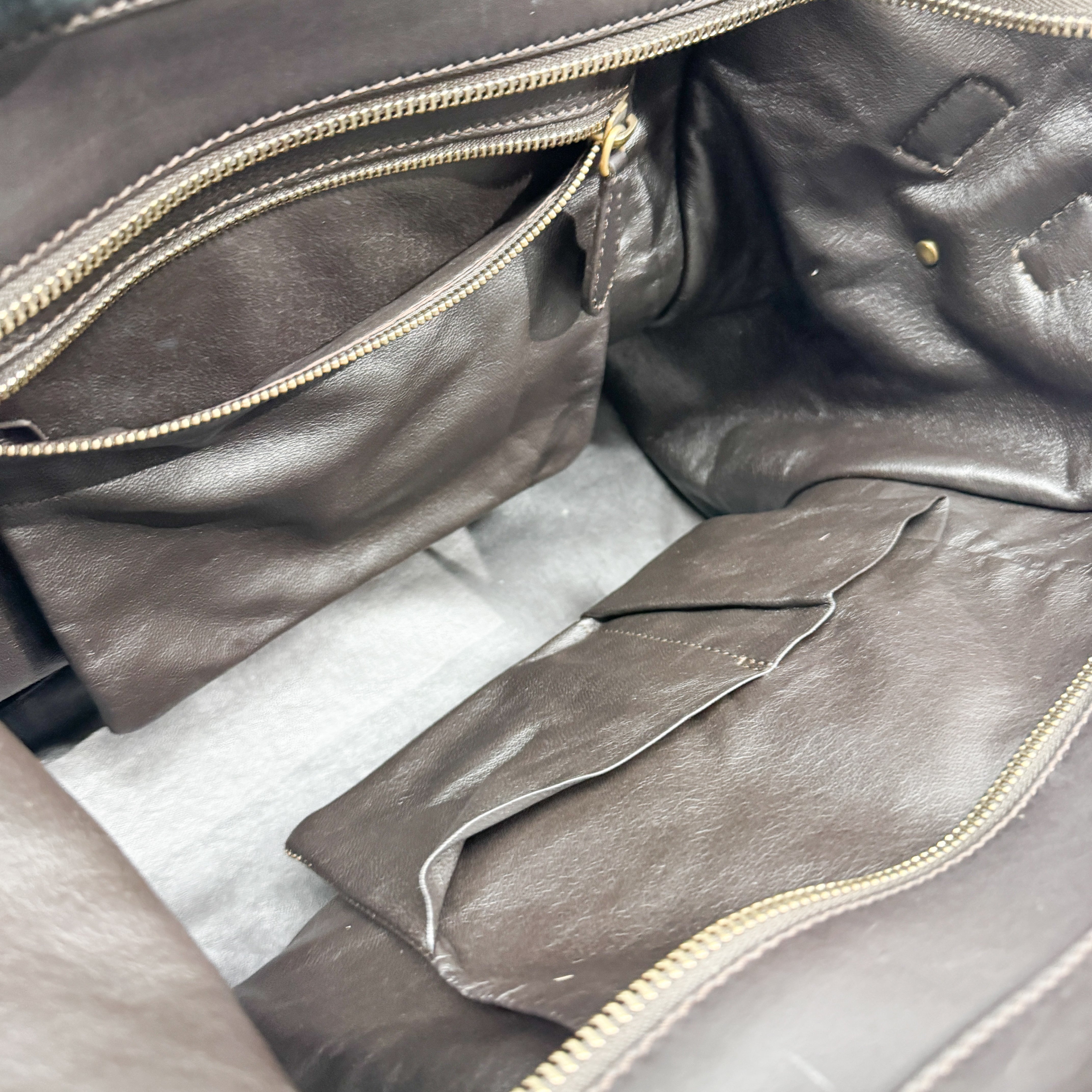 Luggage Micro Leopard Print Pony Hair Hand Bag