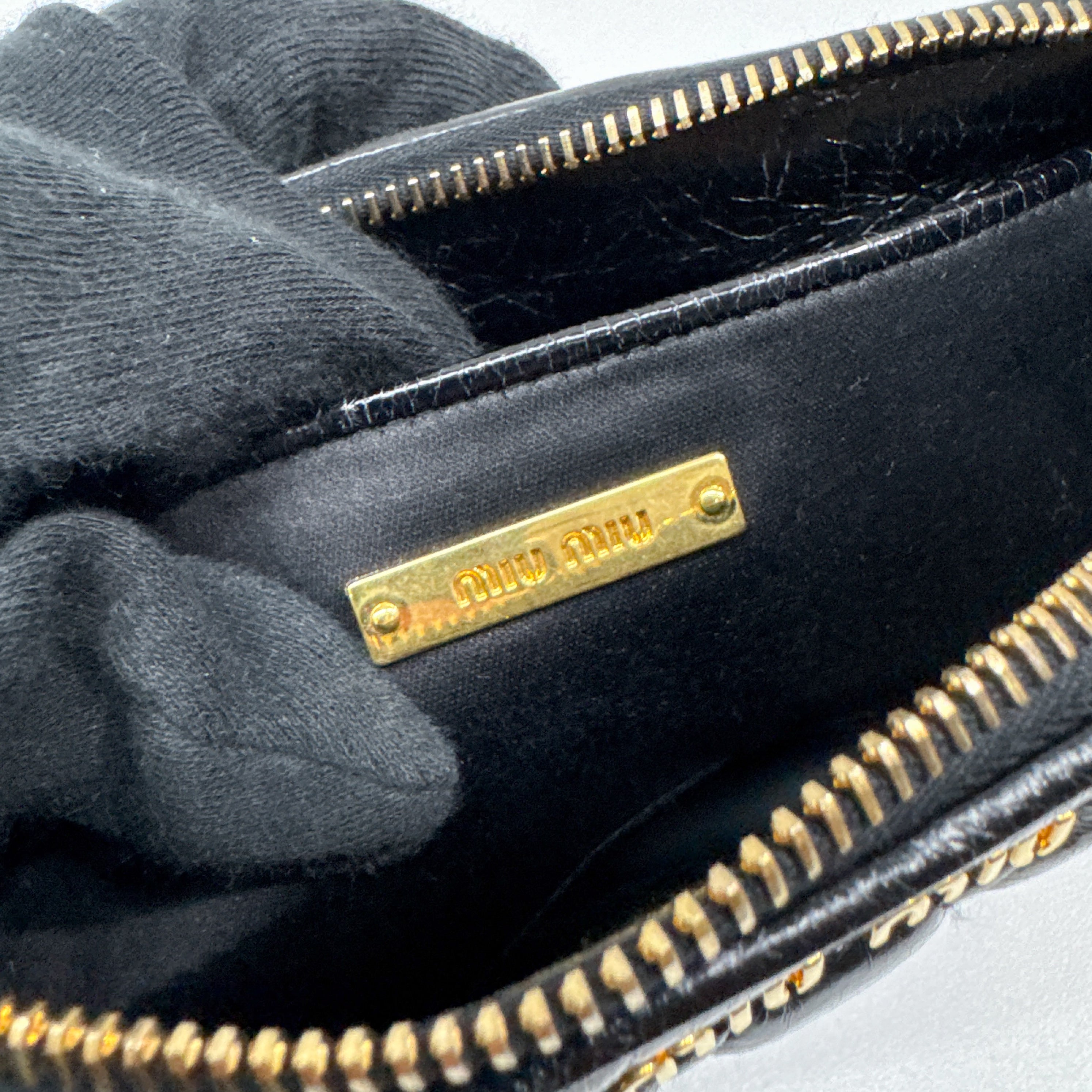 Vintage Black Leather Pouch