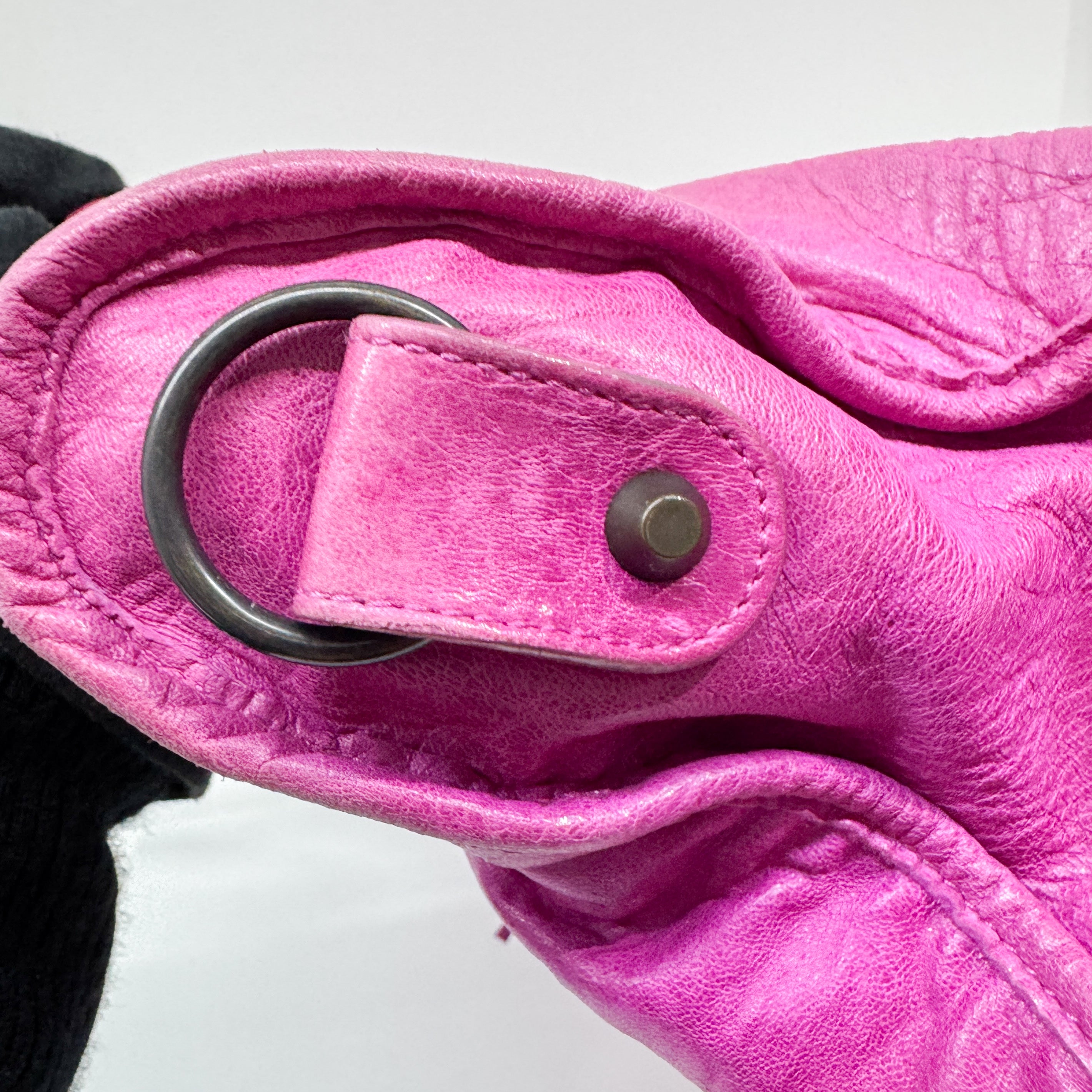 The City Pink Calfskin Leather Two Way Bag