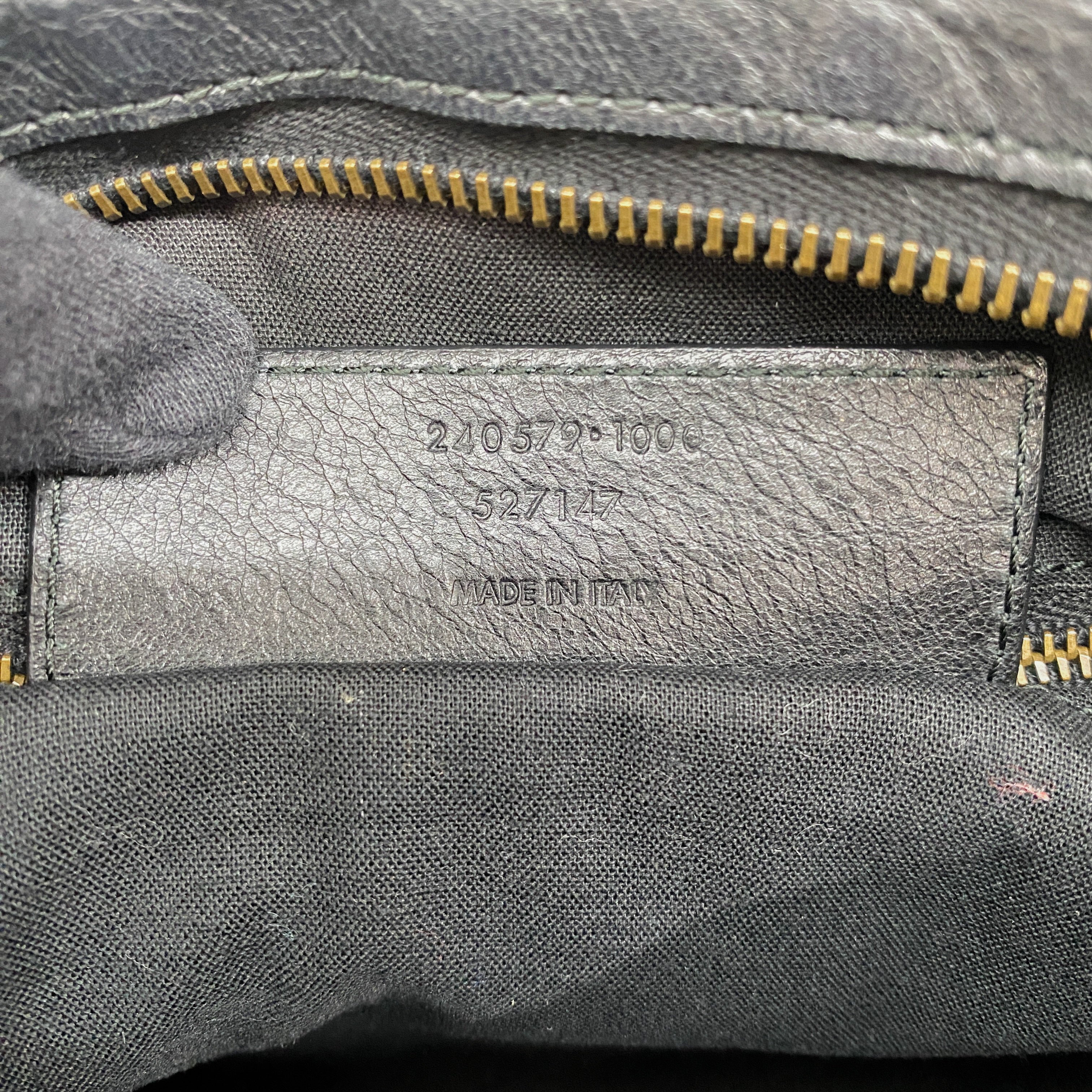 The Town Black Leather Hand Bag