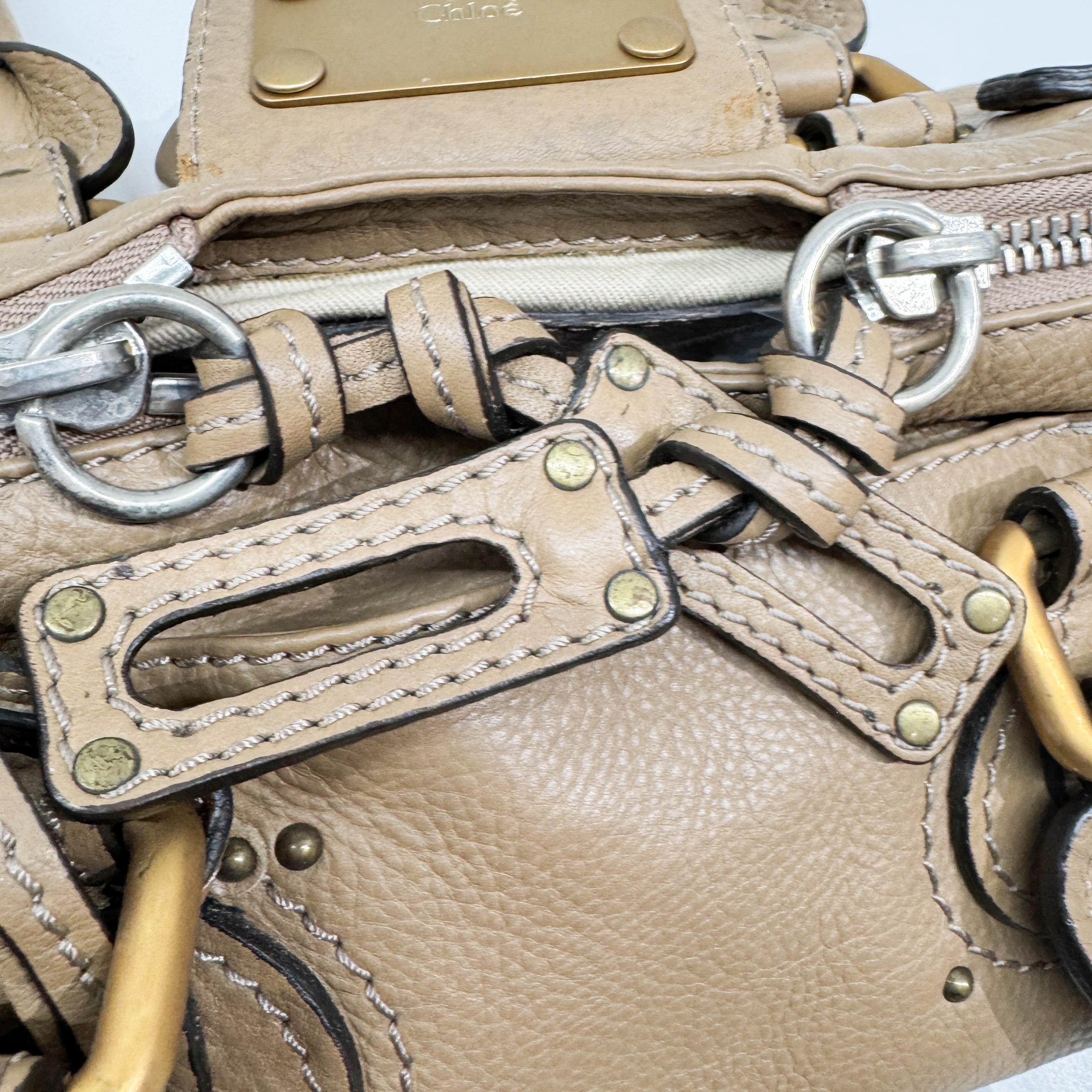 Mini Paddington Brown Leather Shoulder Bag