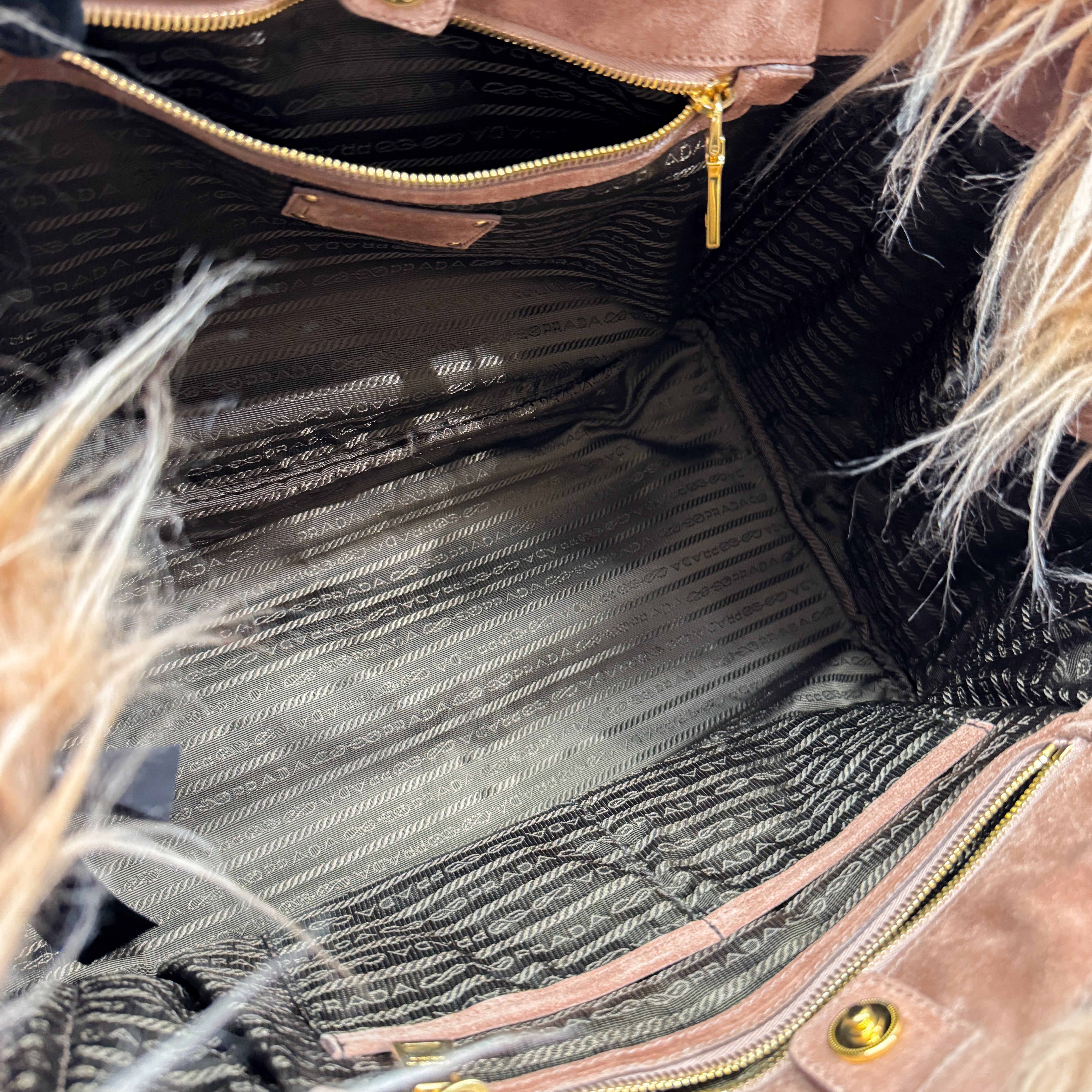 Kidassia Brown Eco Faux Fur Tote Bag