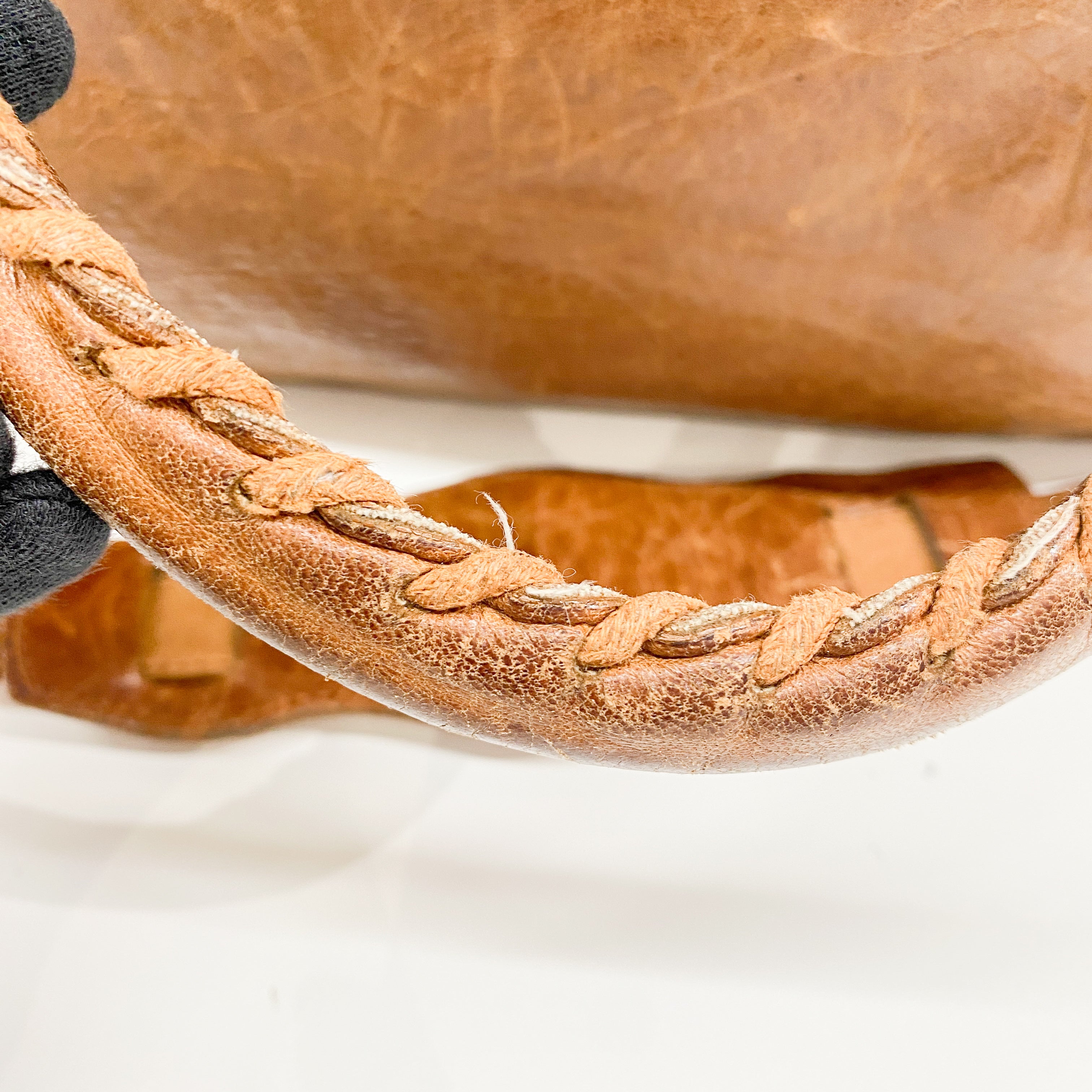 The City Brown Calfskin Leather Two Way Bag