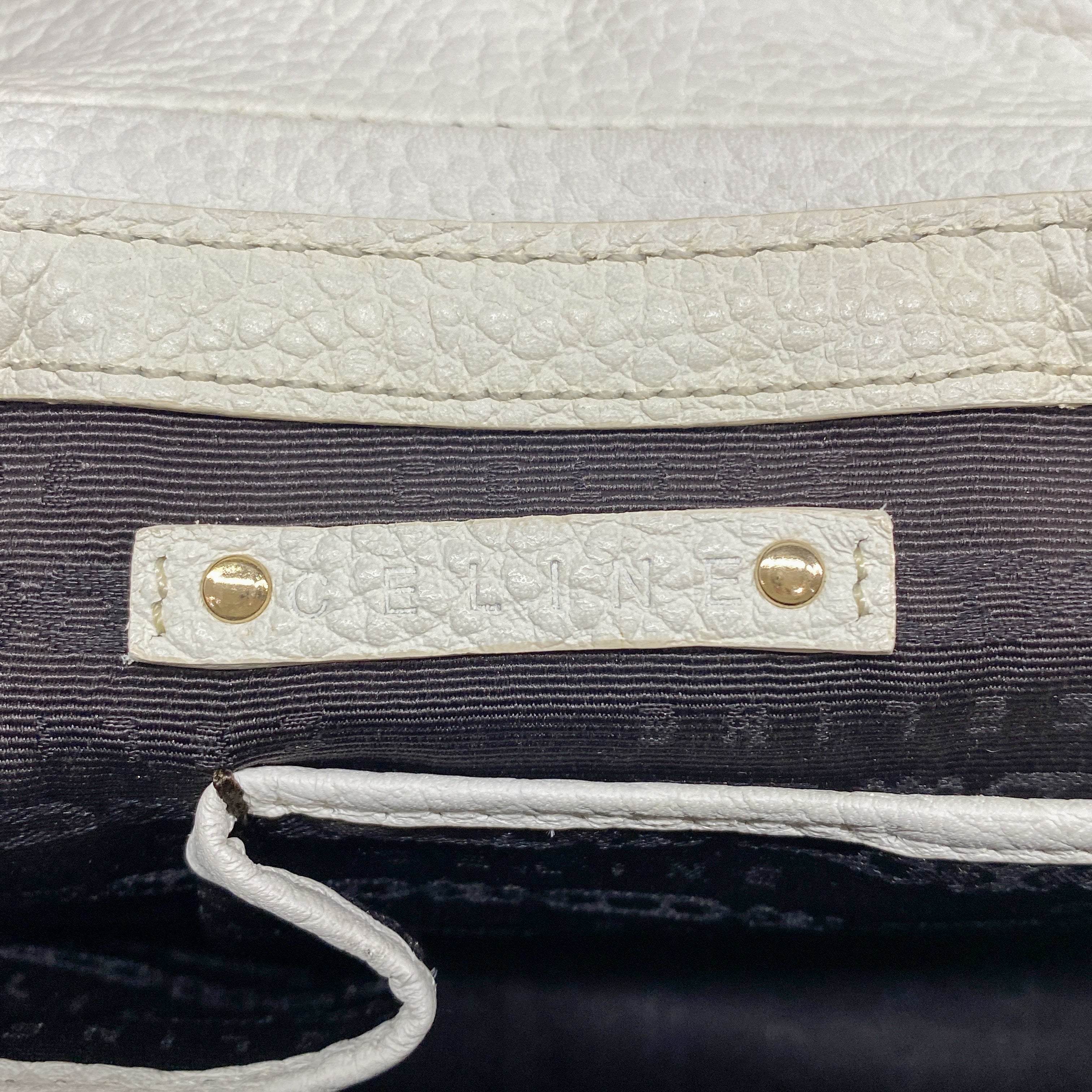 White Leather Shoulder Bag