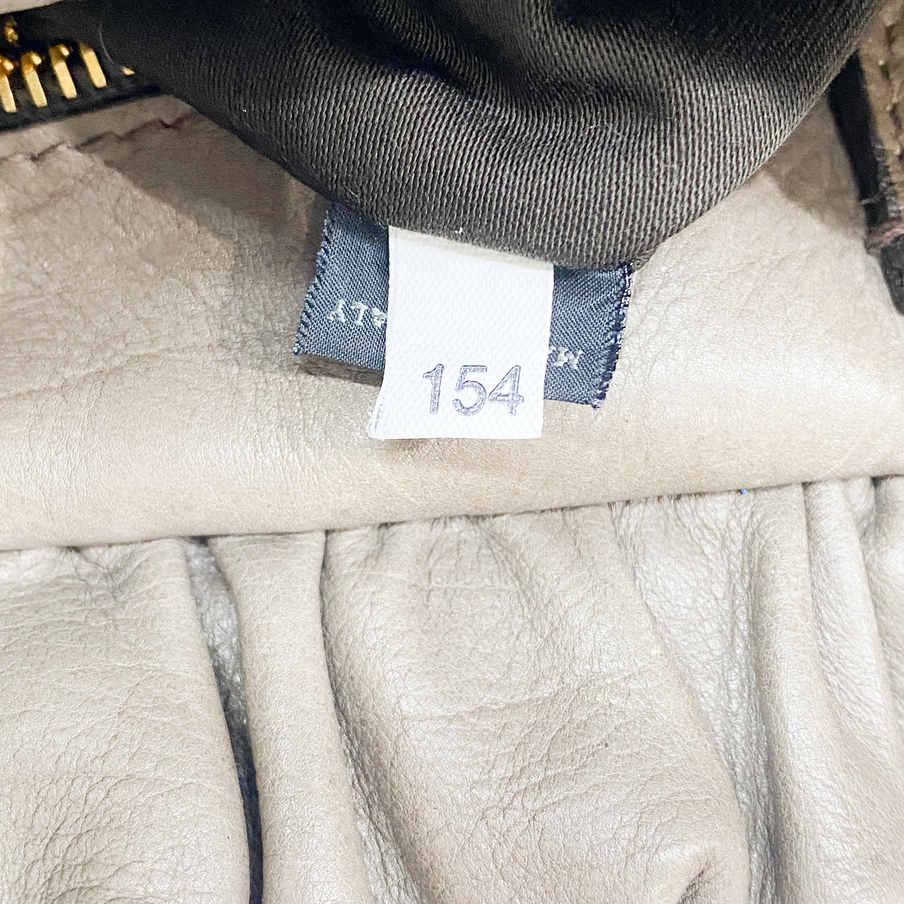 Vitello Grey Calfskin Leather Two Way Bag