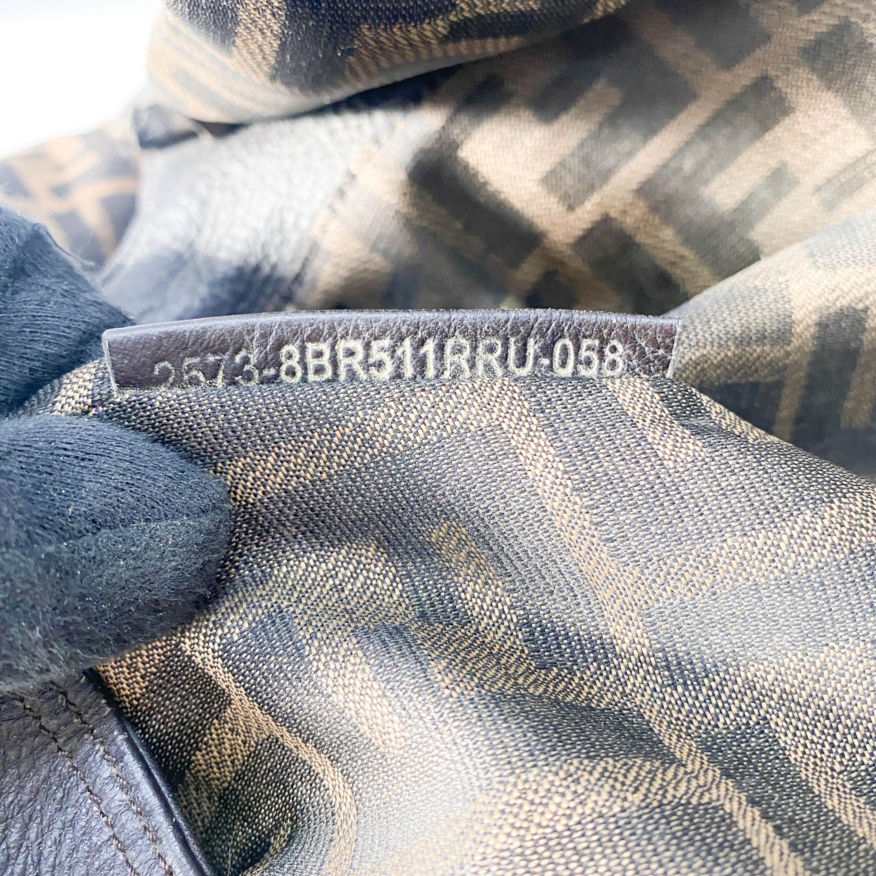 Spy Zucca Canvas & Leather Shoulder Bag