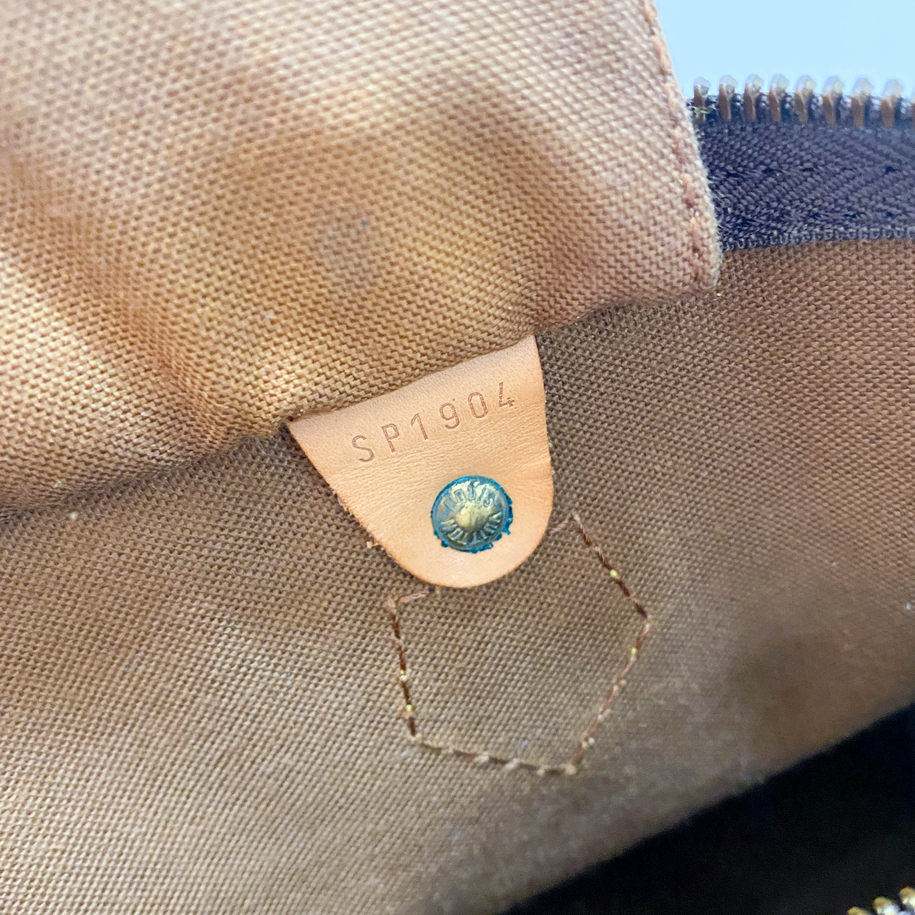 Speedy 40 Monogram Brown Coated Canvas Boston Bag