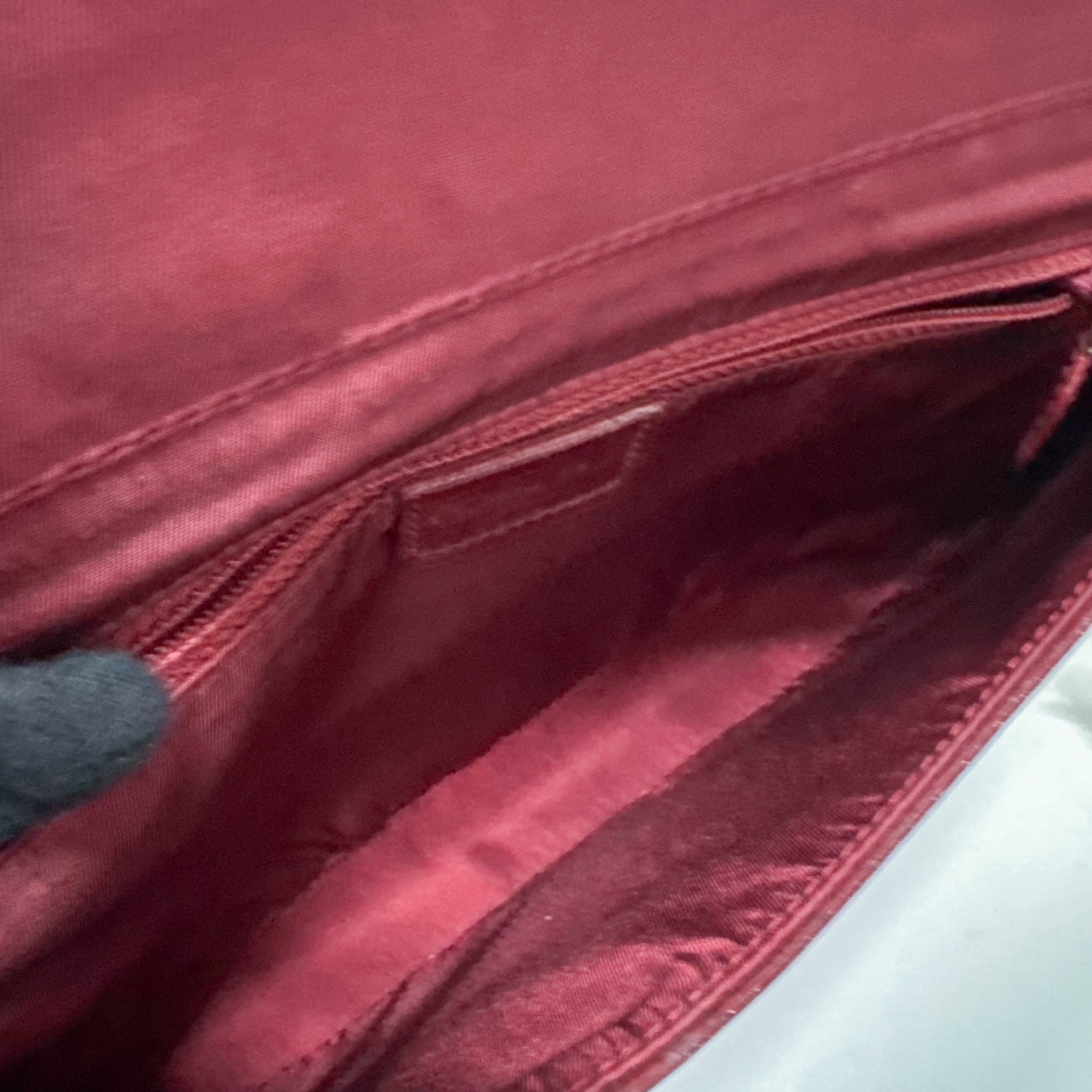 Limited Edition Malice Pearl Red Patent Leather Shoulder Bag