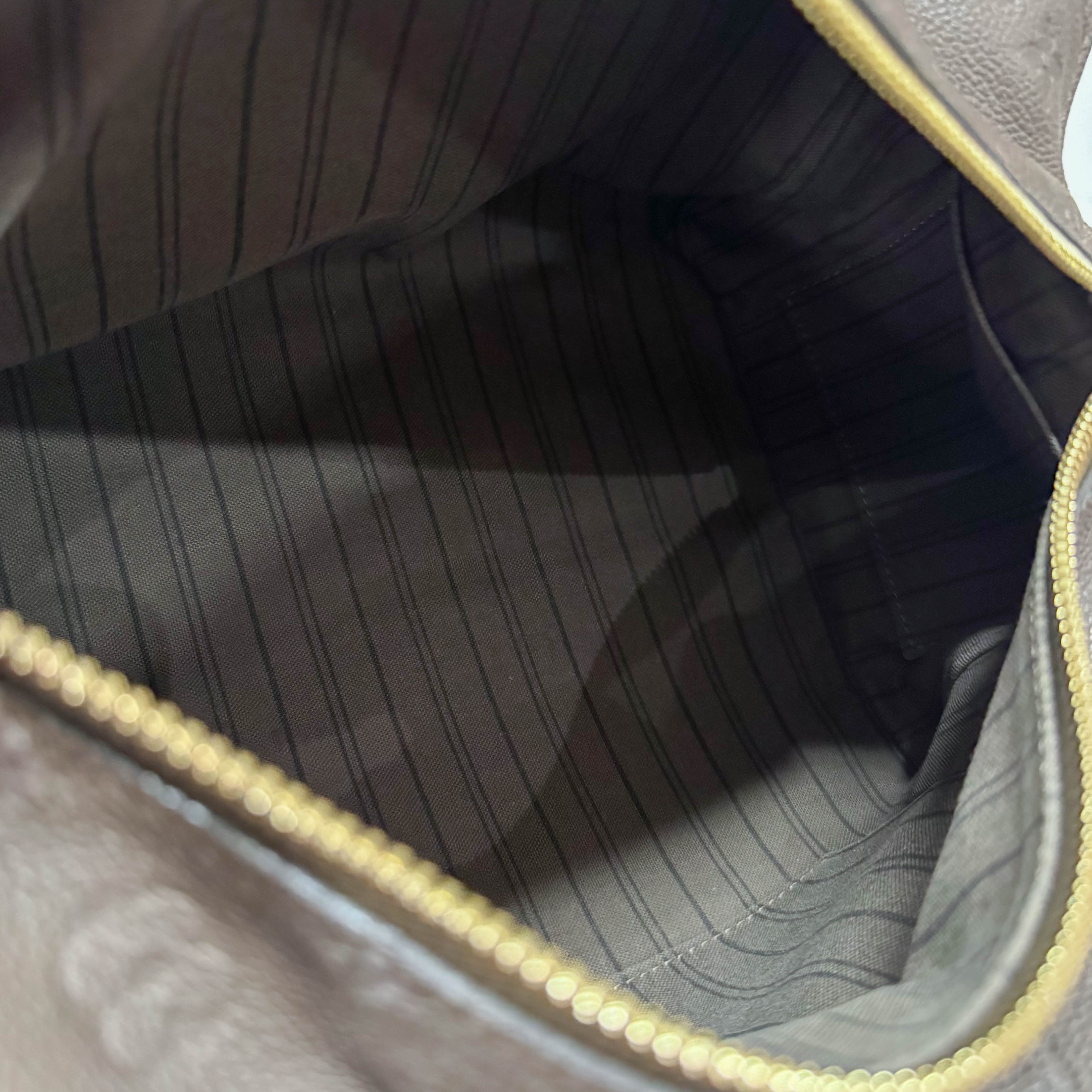 Empreinte Inspire Taupe Monogram Shoulder Bag