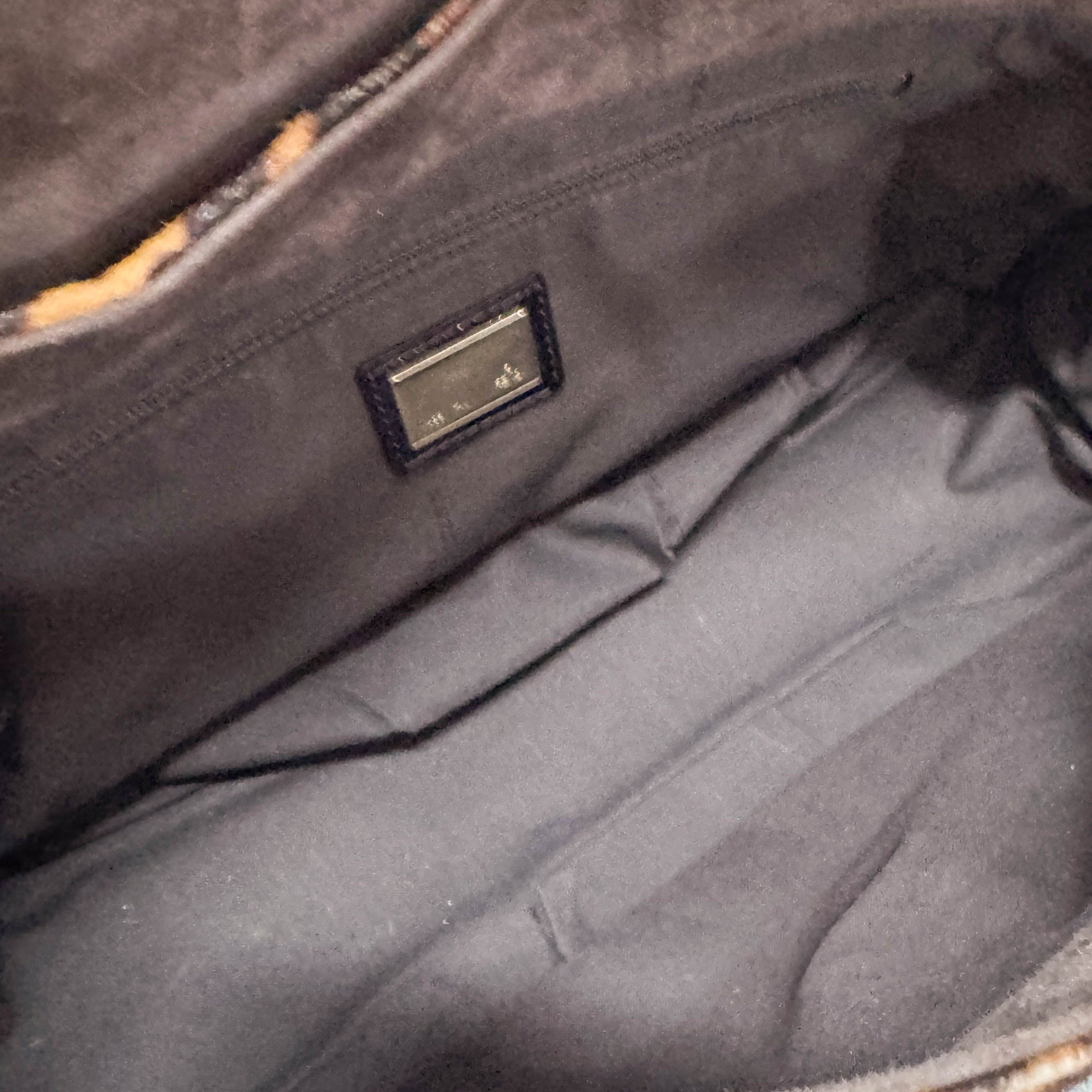 Mamma Baguette Leopard Print Pony Hair Shoulder Bag