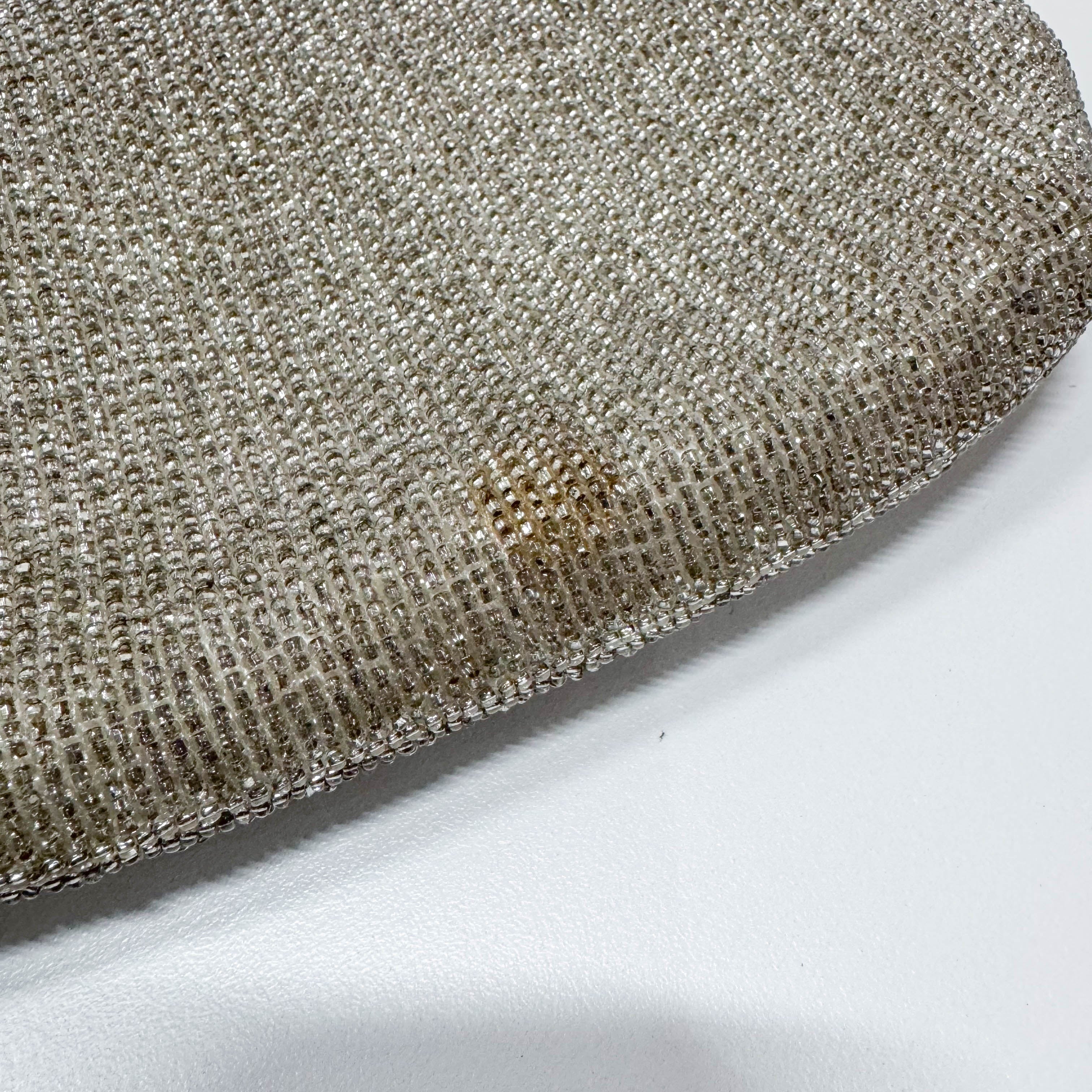 Vintage Silver Beaded Glod Chain Shoulder Bag