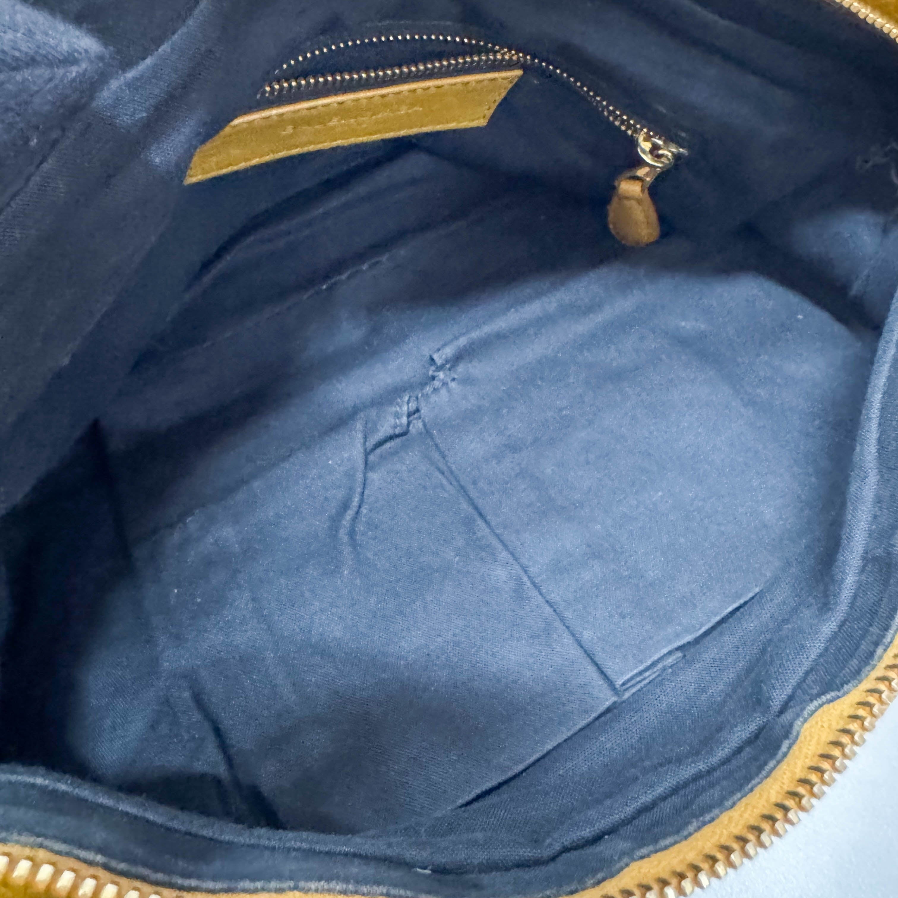 The First Yellow Leather Shoulder Two Way Bag