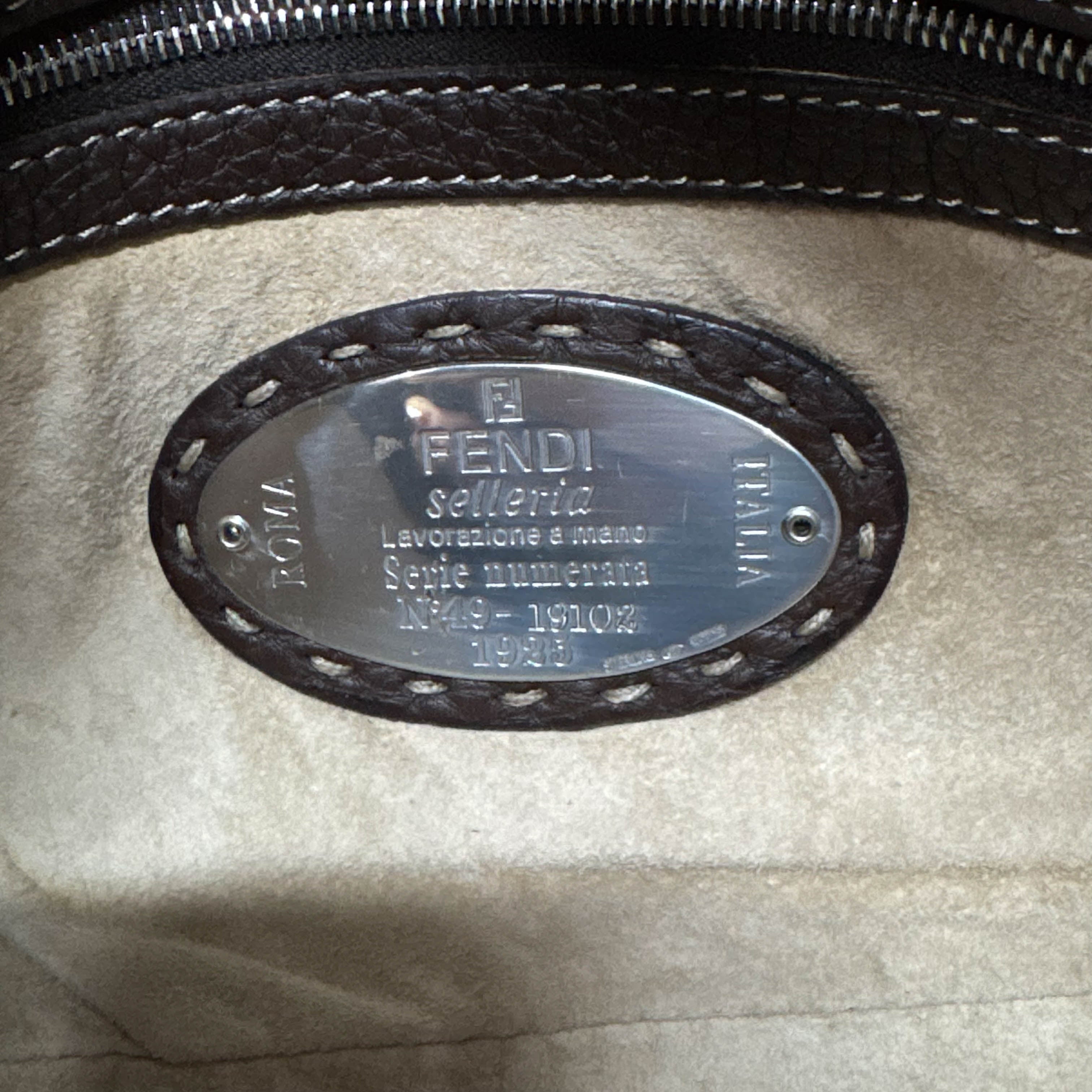 Selleria Baguette Brown Leather Shoulder Bag