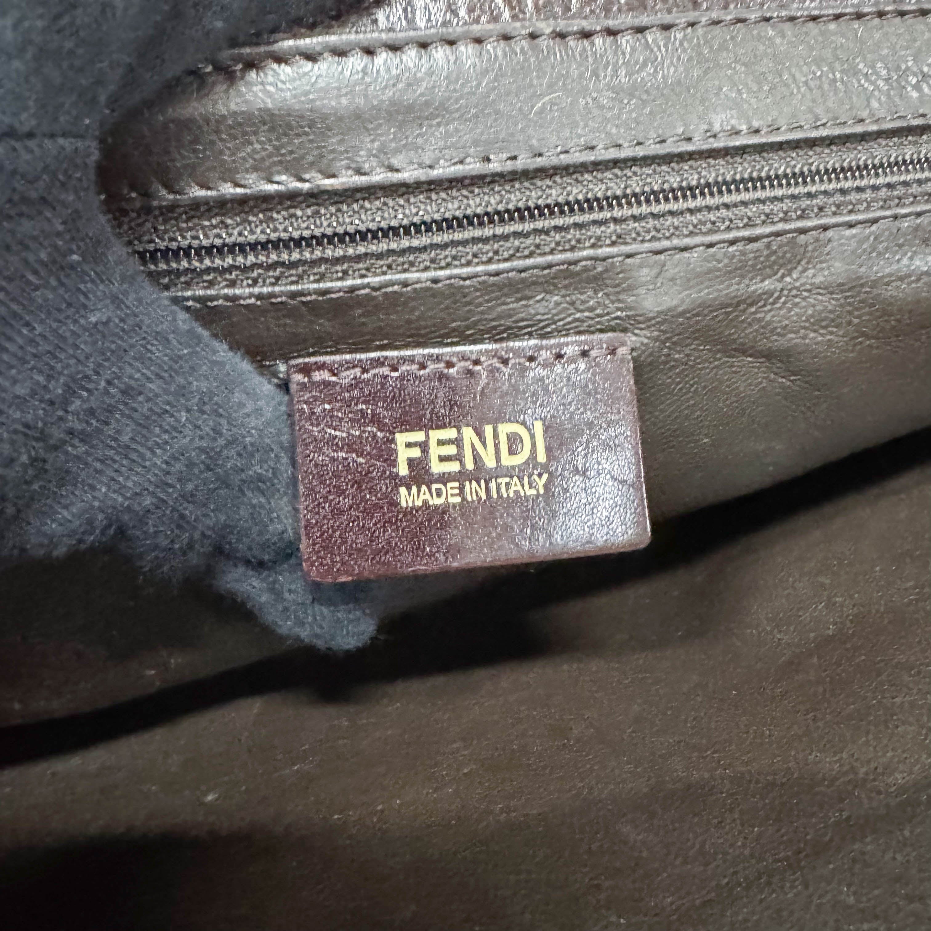 Vintage Brown Leather Shoulder Bag