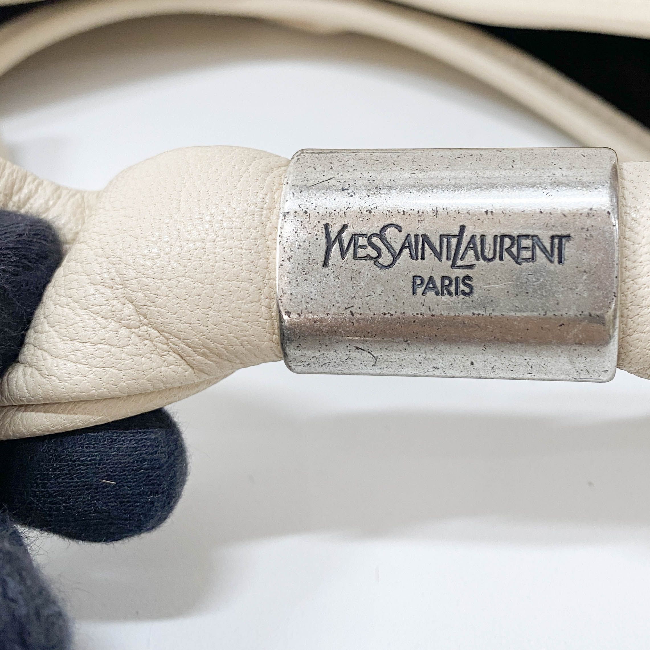 Saint Tropez Beige Leather Shoulder Bag