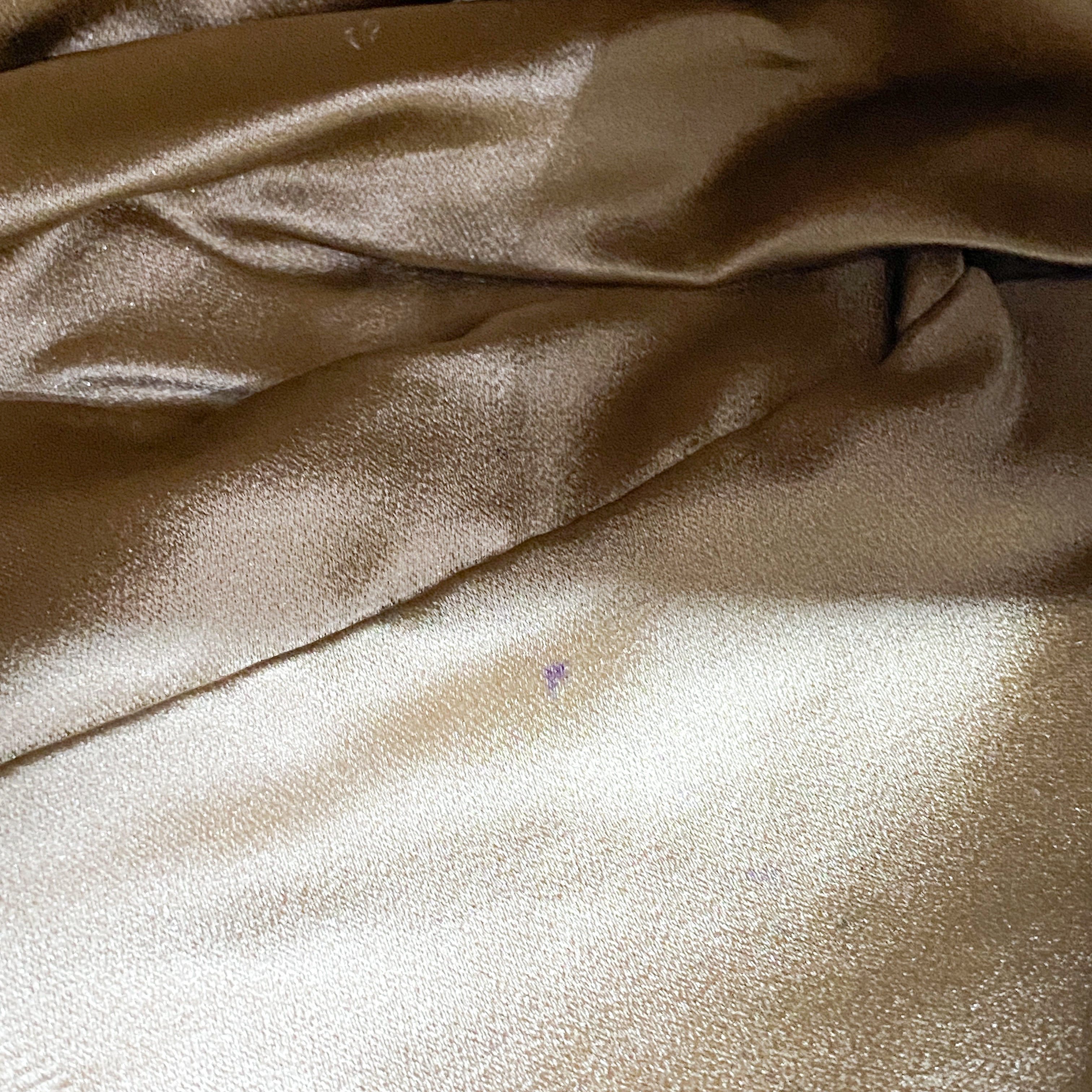 Mamma Baguette Caramel Brown Sequin Shoulder Bag