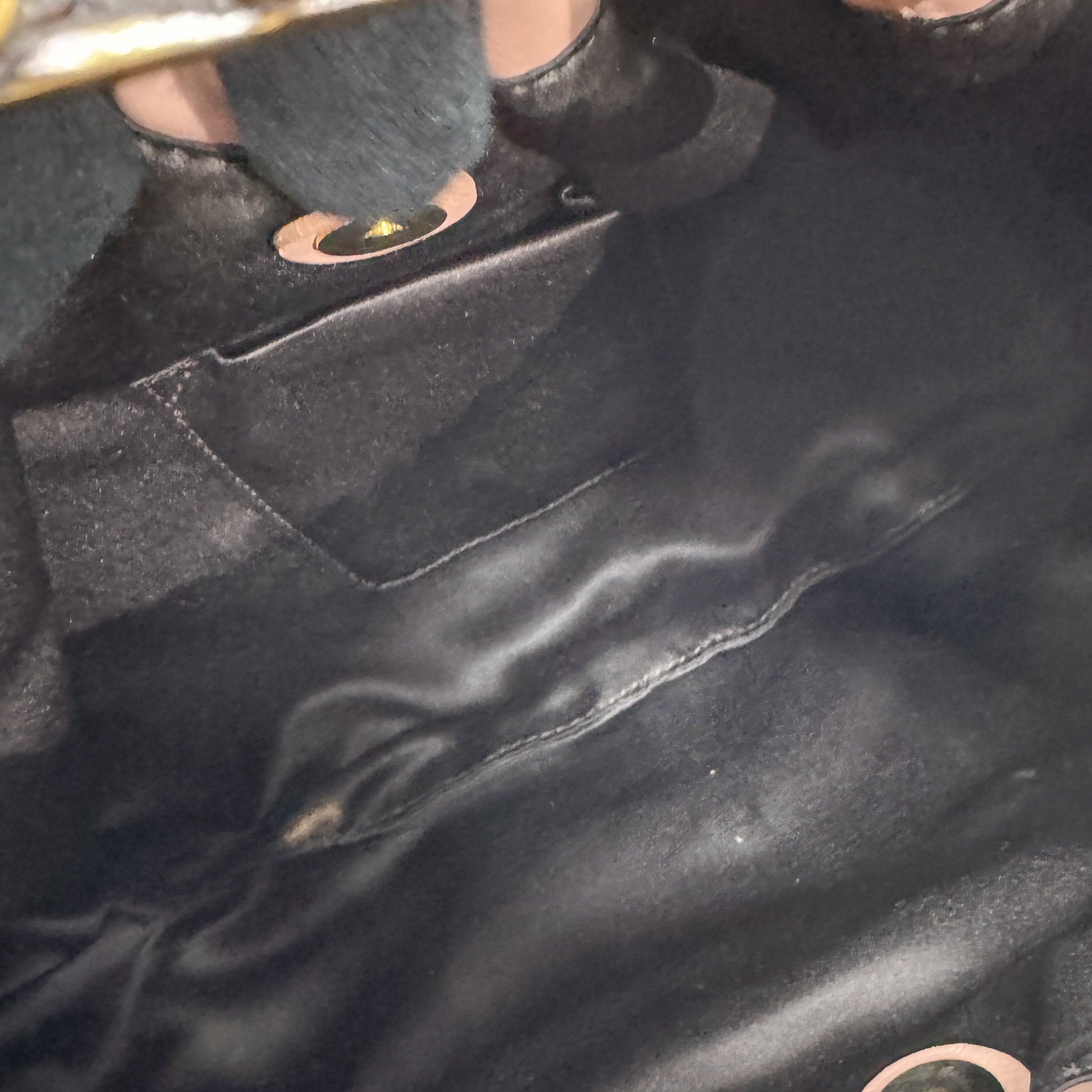 Vintage Pink Leather Shoulder Bag with Baroque Metal Handle