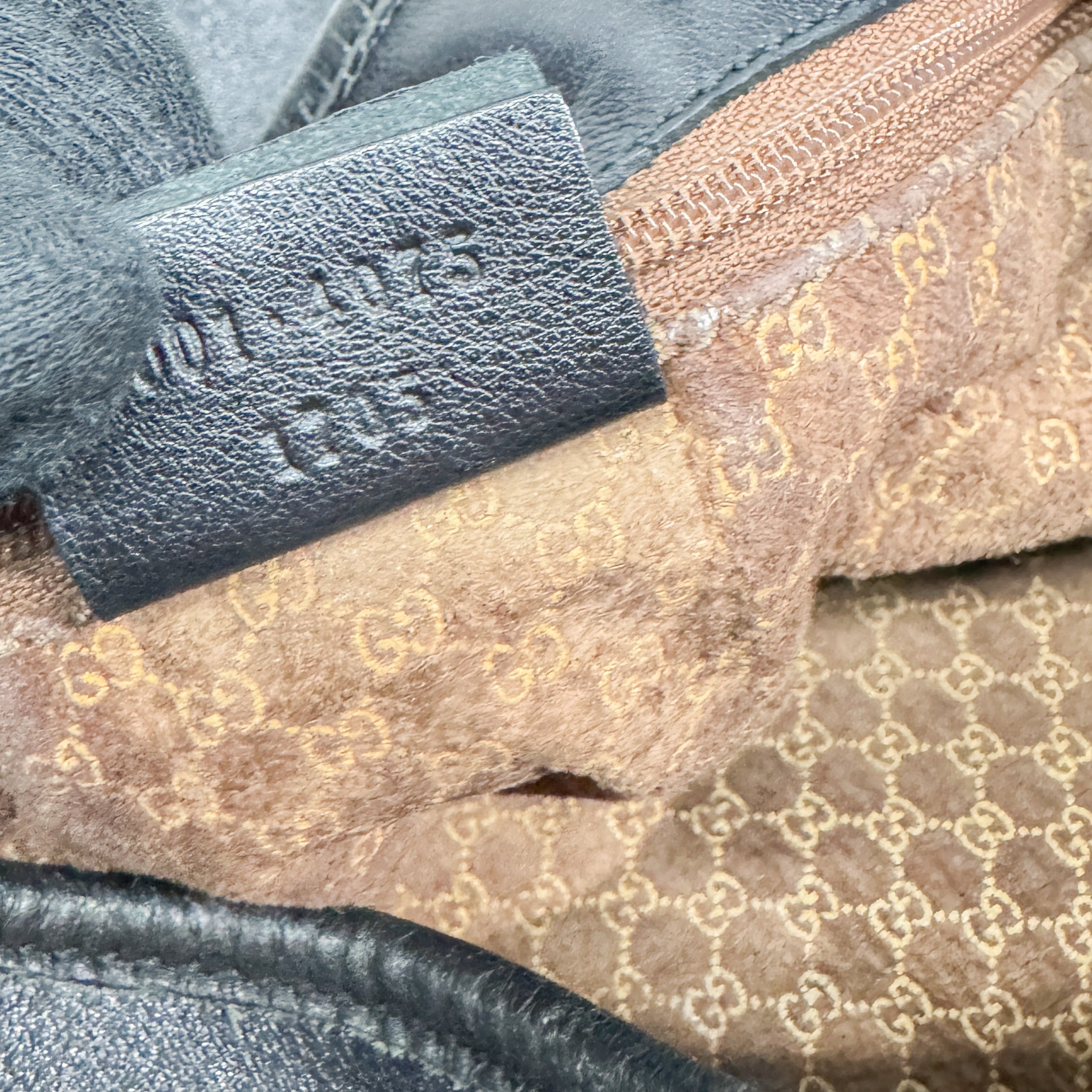 Black Leather Hobo Bag