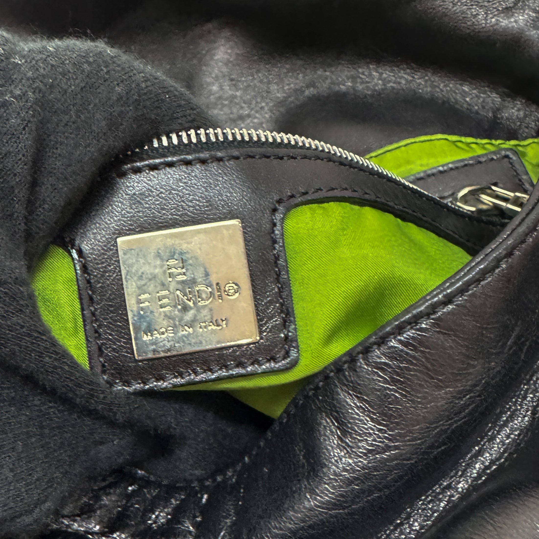 Mamma Baguette Black Leather Shoulder Bag