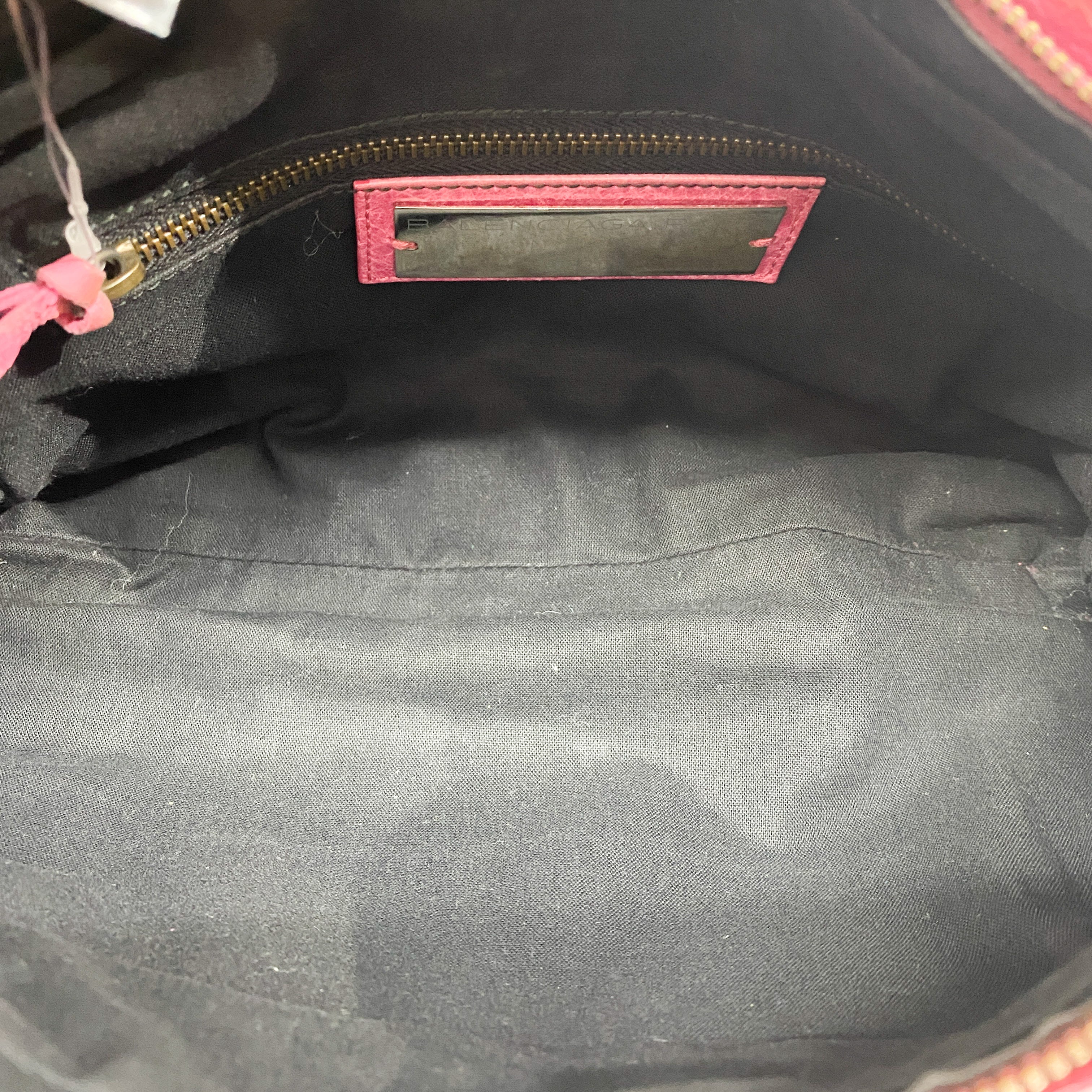 The First Pink Leather Hand Bag