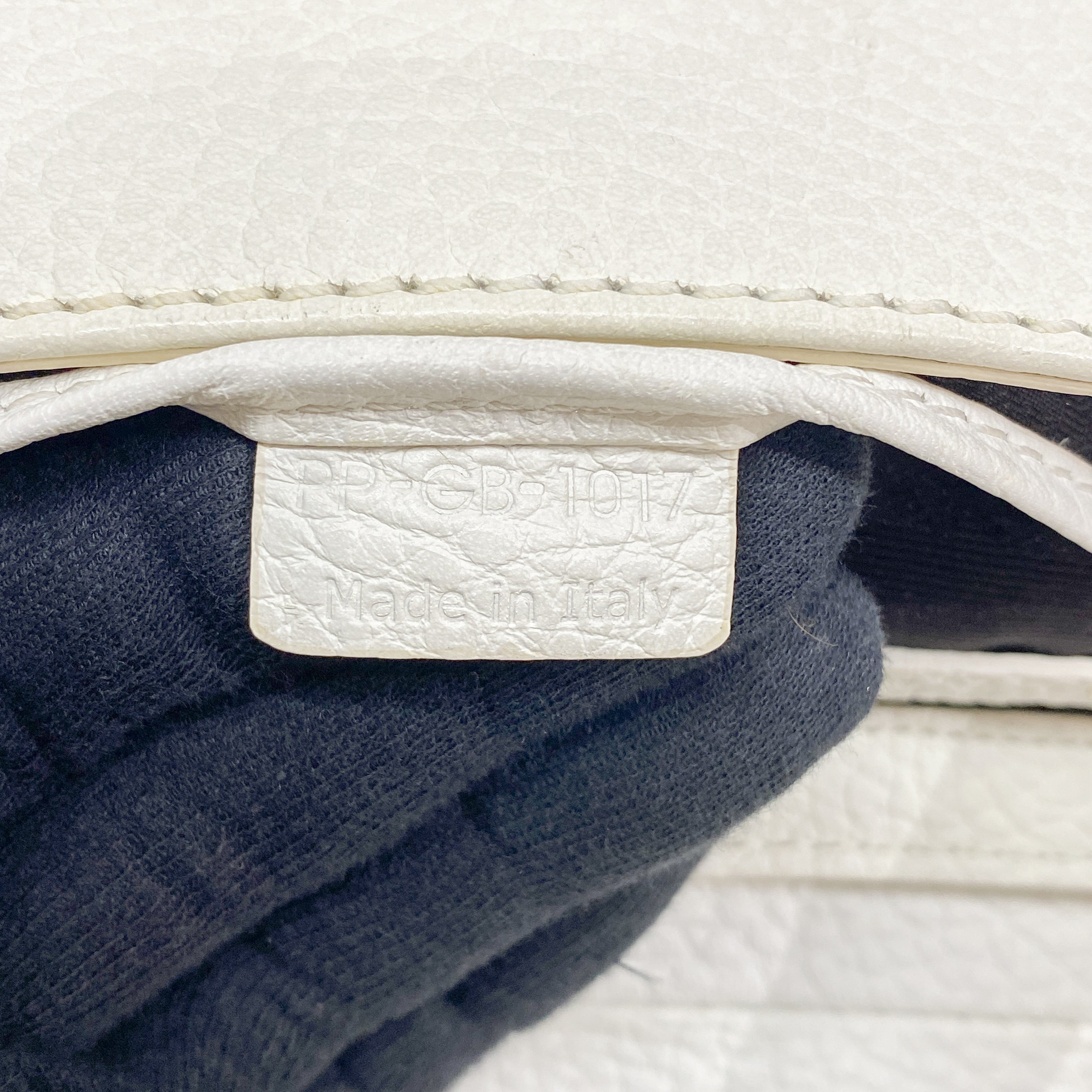 White Leather Shoulder Bag