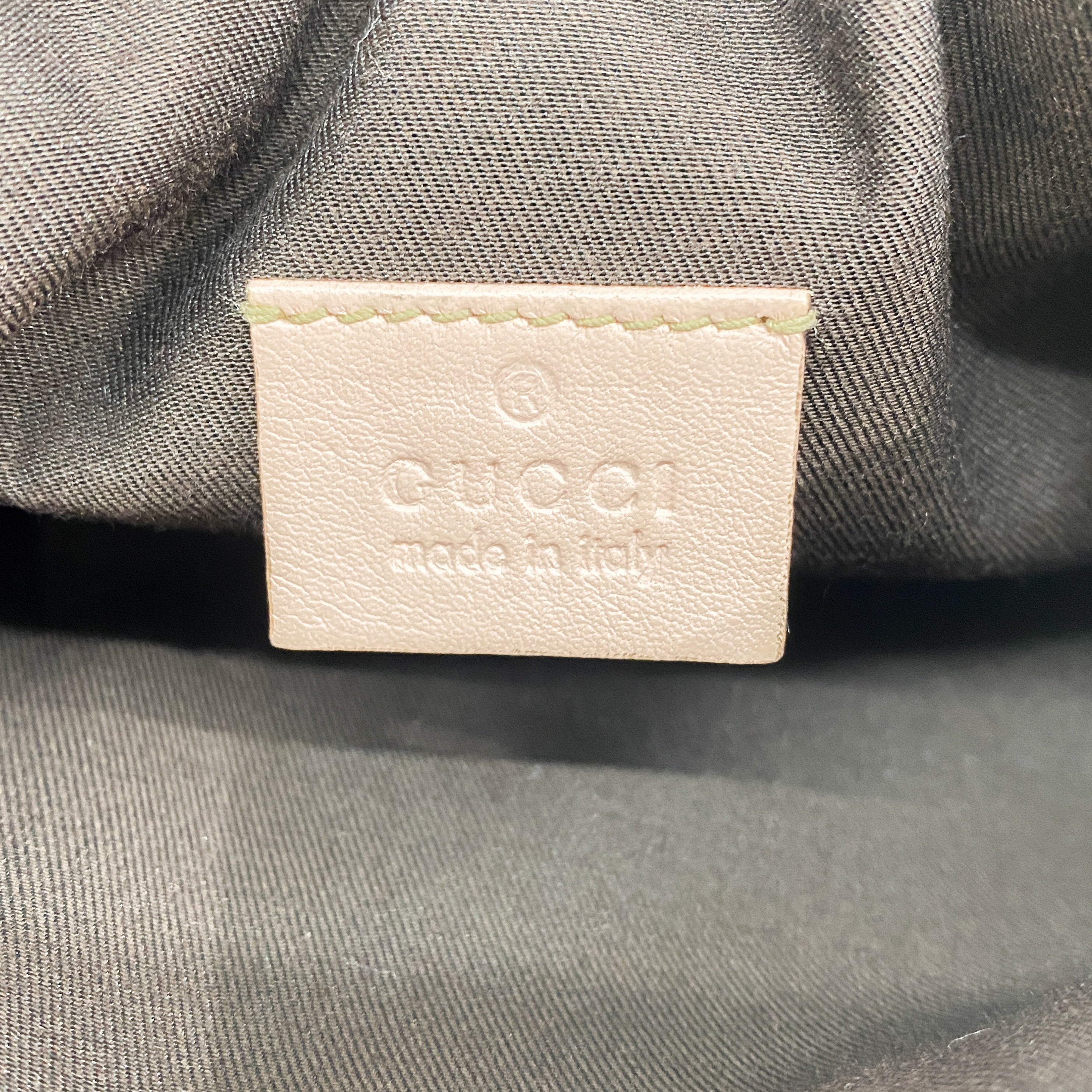 GG Beige Canvas Shoulder Bag