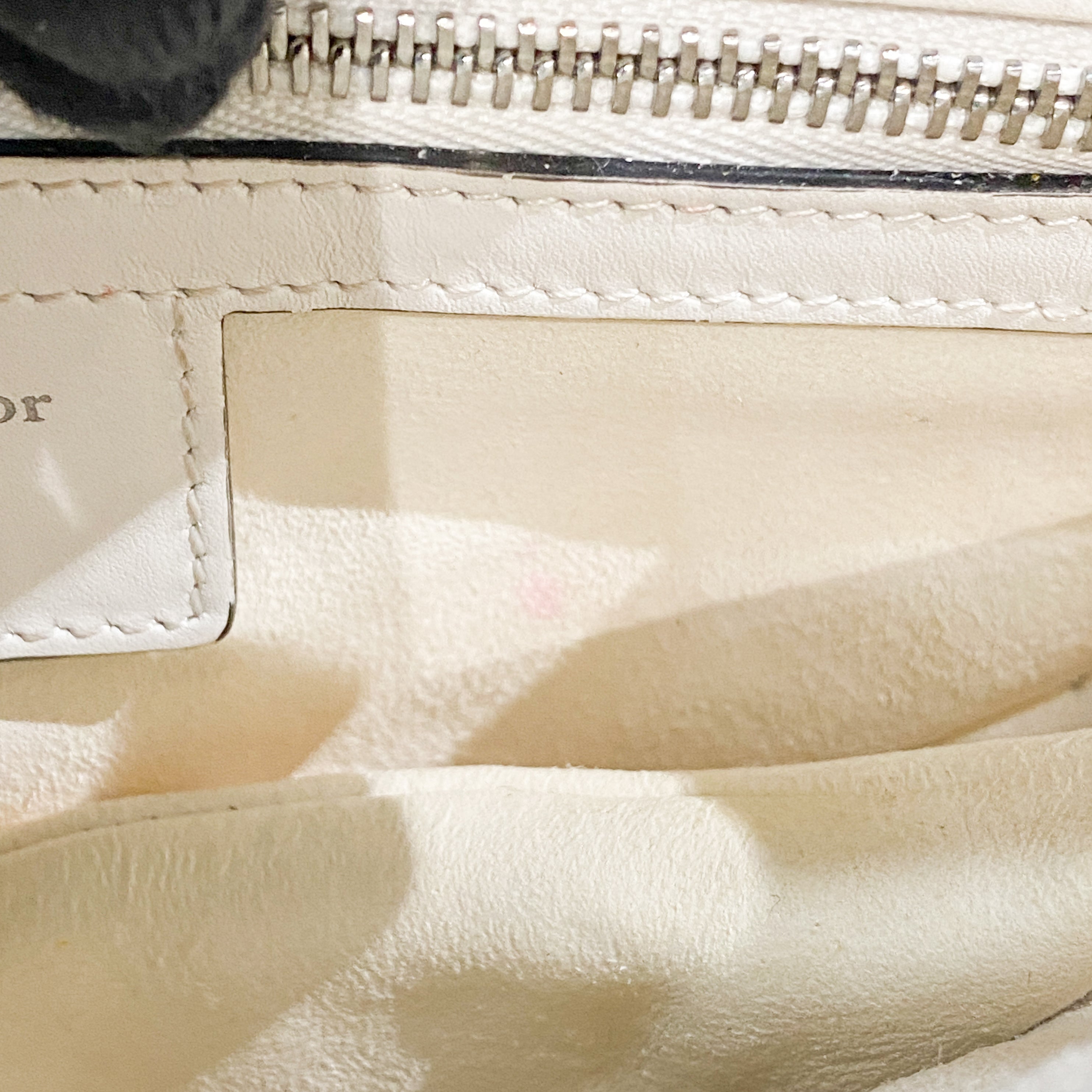 Saddle White Leather Bag