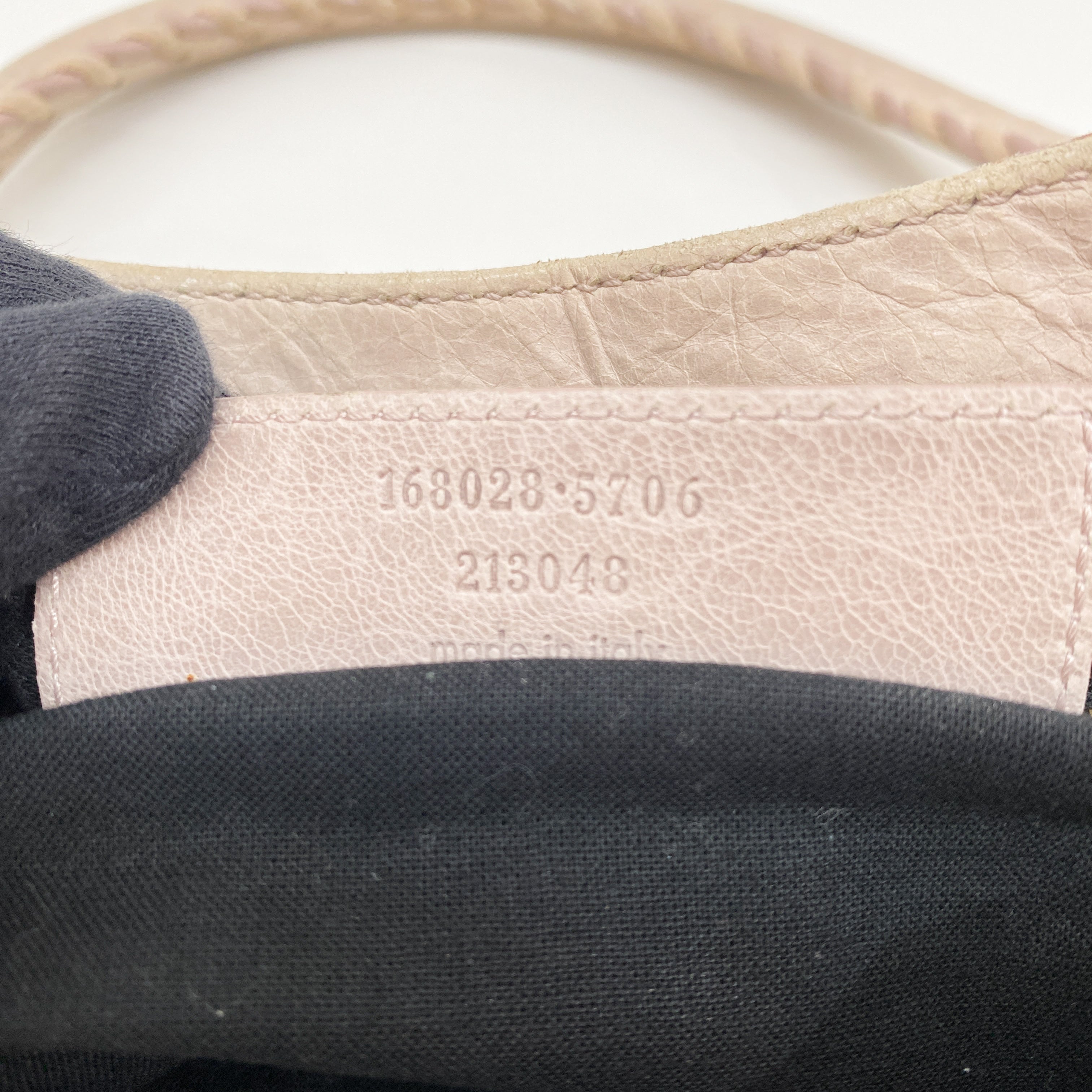 The City Beige Leather Two Way Bag