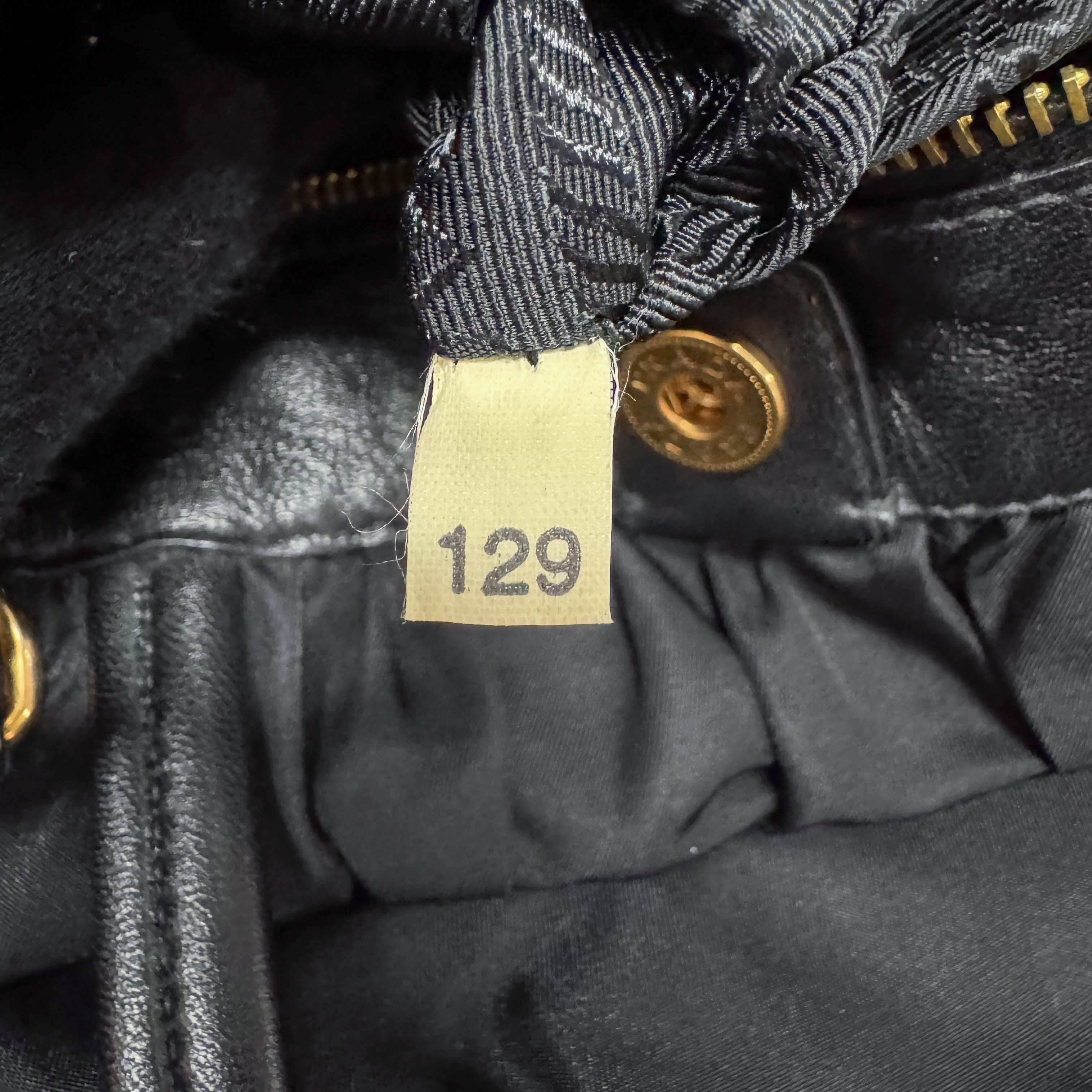 Green Snakeprint Nylon Shoulder Bag